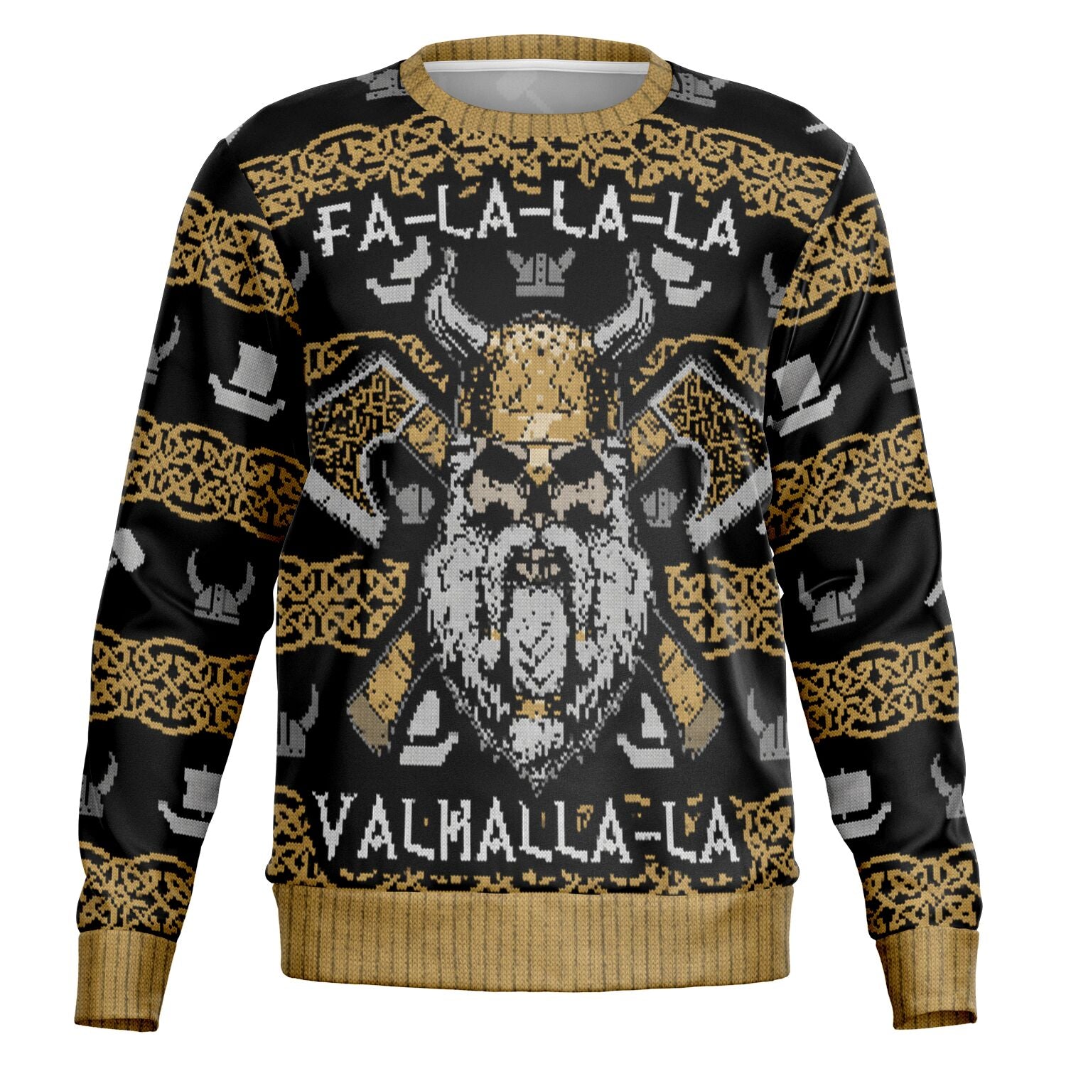 Fa la la la la Vahalala Viking Ugly Christmas Sweatshirt