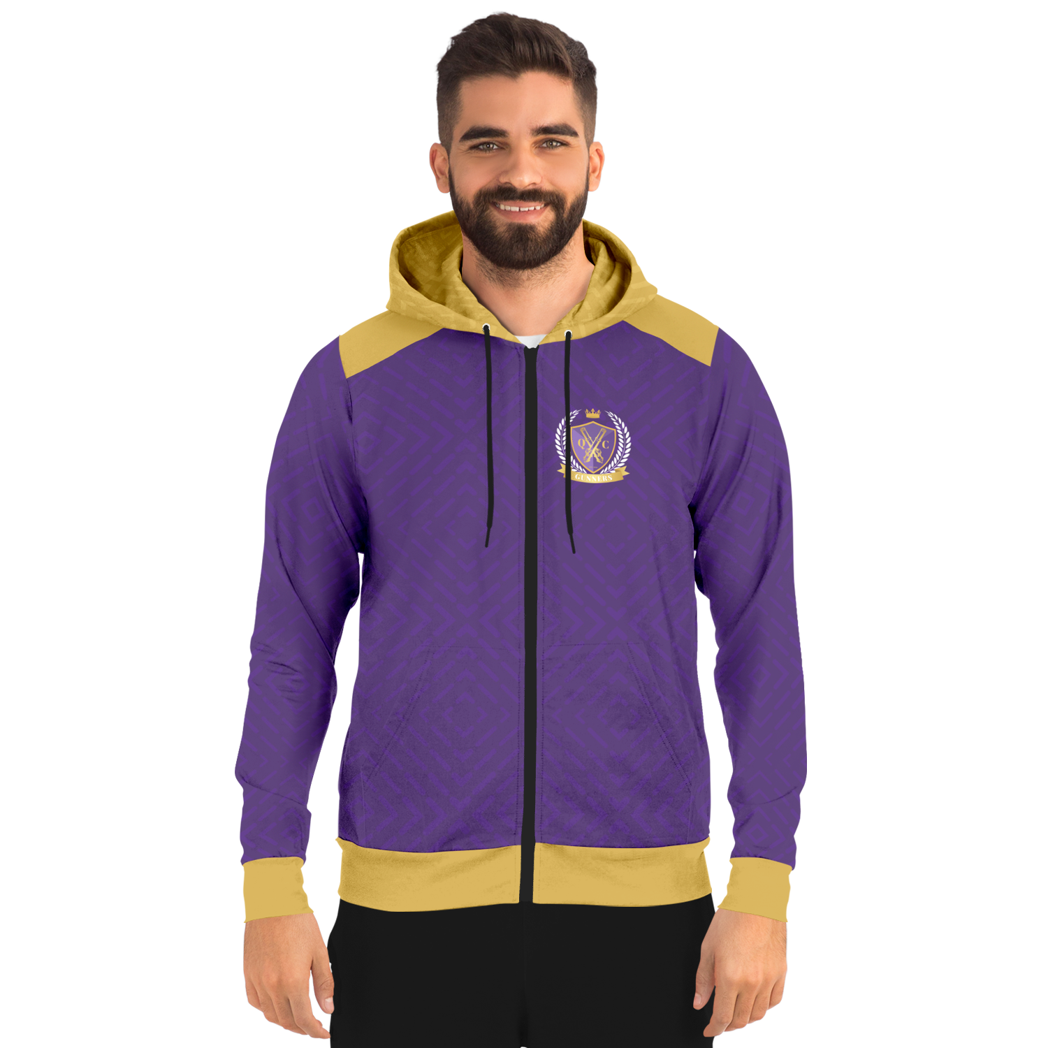 Queen City Gunners Athletic Zip-Up Hoodie
