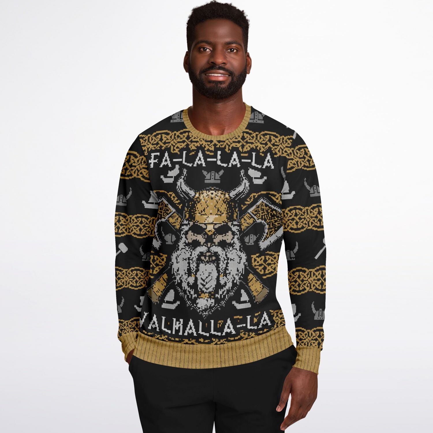 Fa la la la la Vahalala Viking Ugly Christmas Sweatshirt