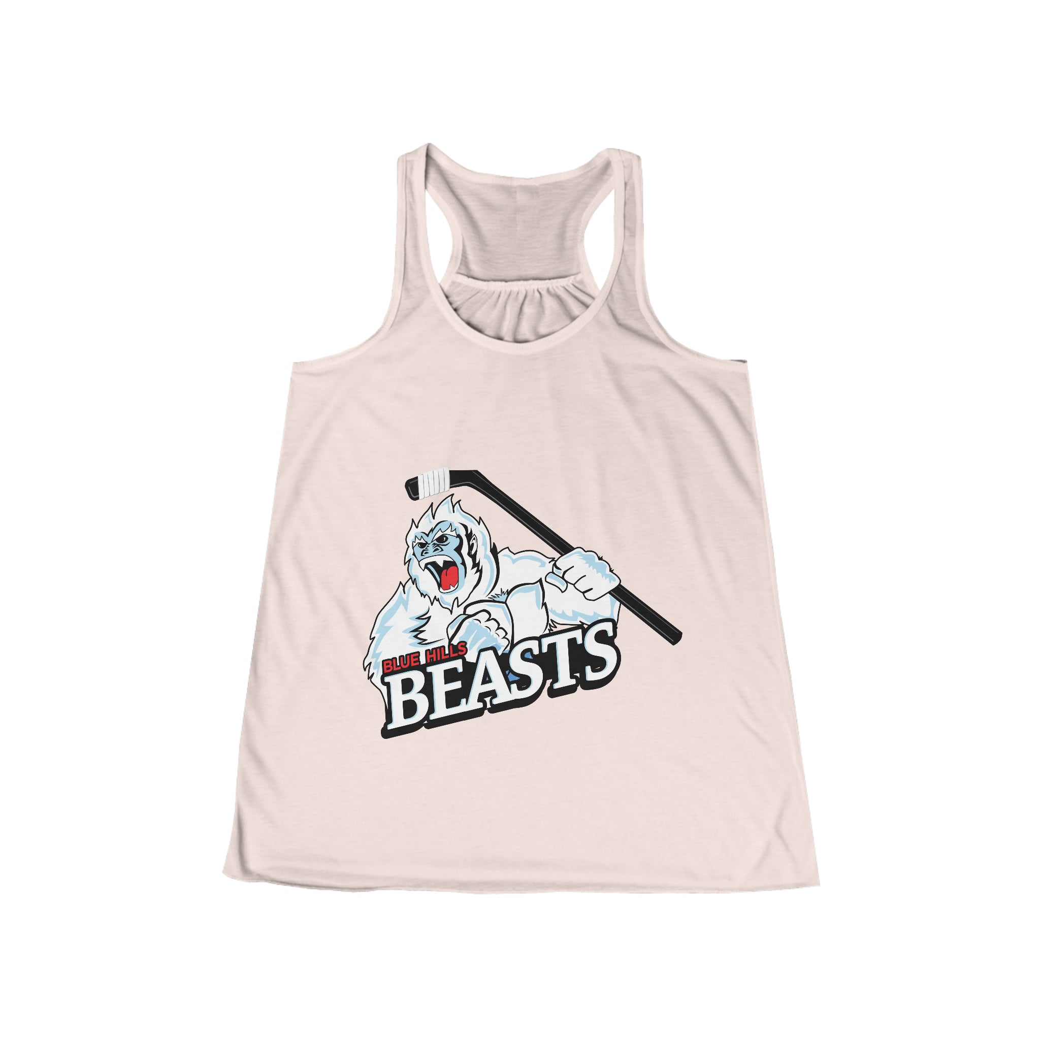 Blue Hills Beasts Women's Flowy Racerback Tank