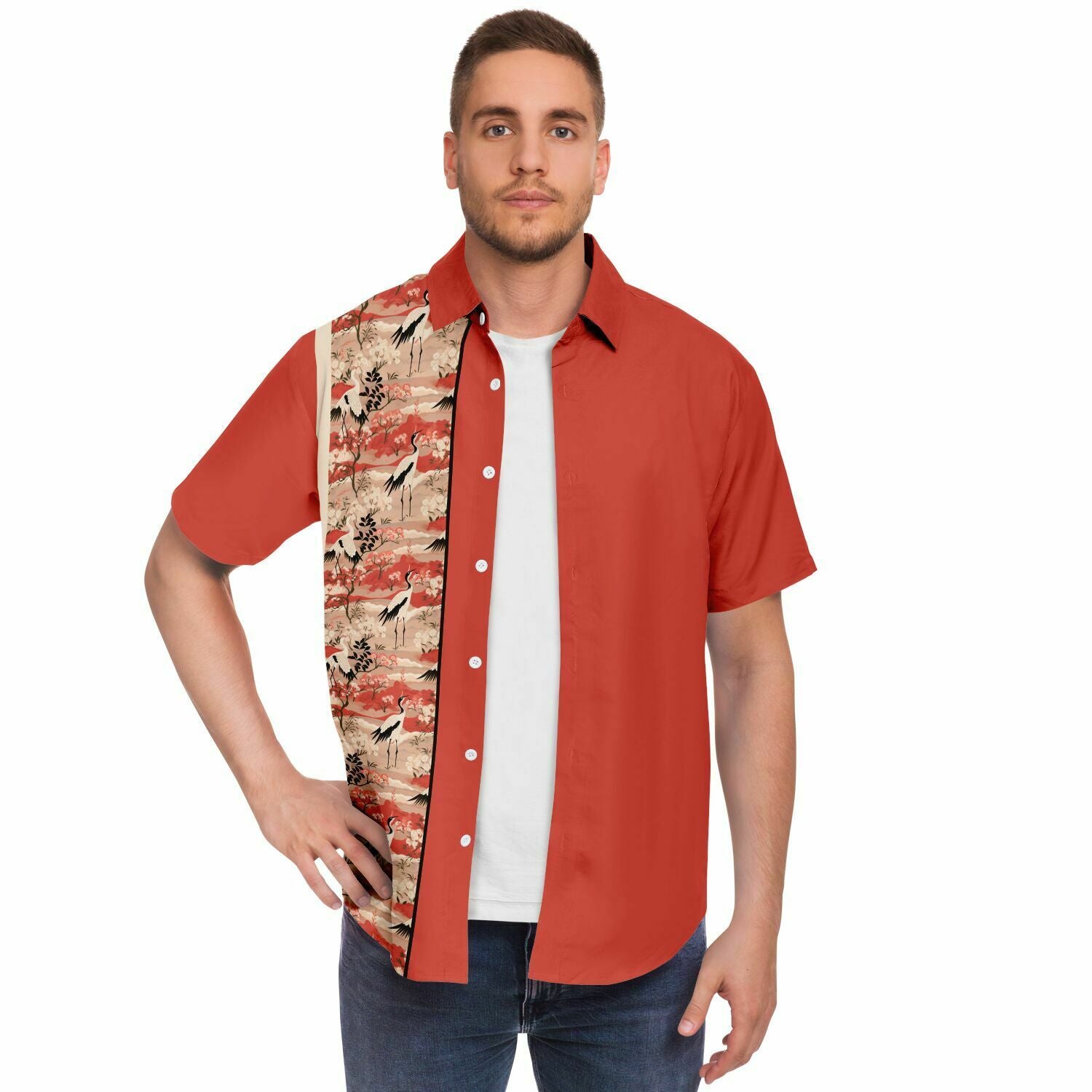 Crane v1 Short Sleeve Retro Bowling Shirt