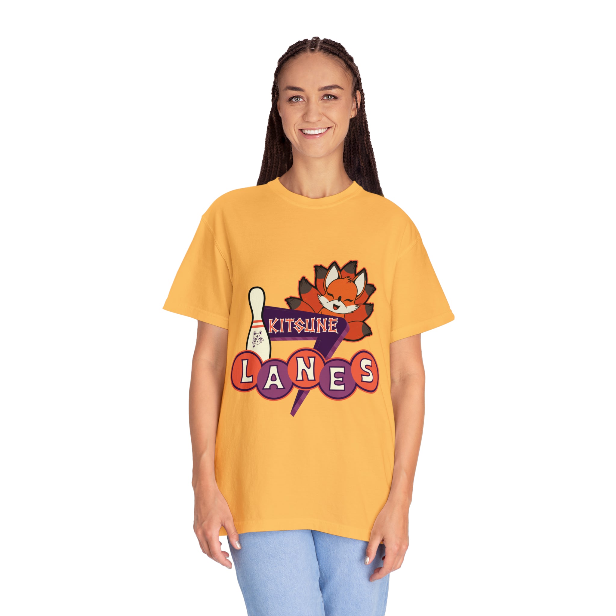 Unisex Kitsune Lanes Garment-Dyed T-shirt