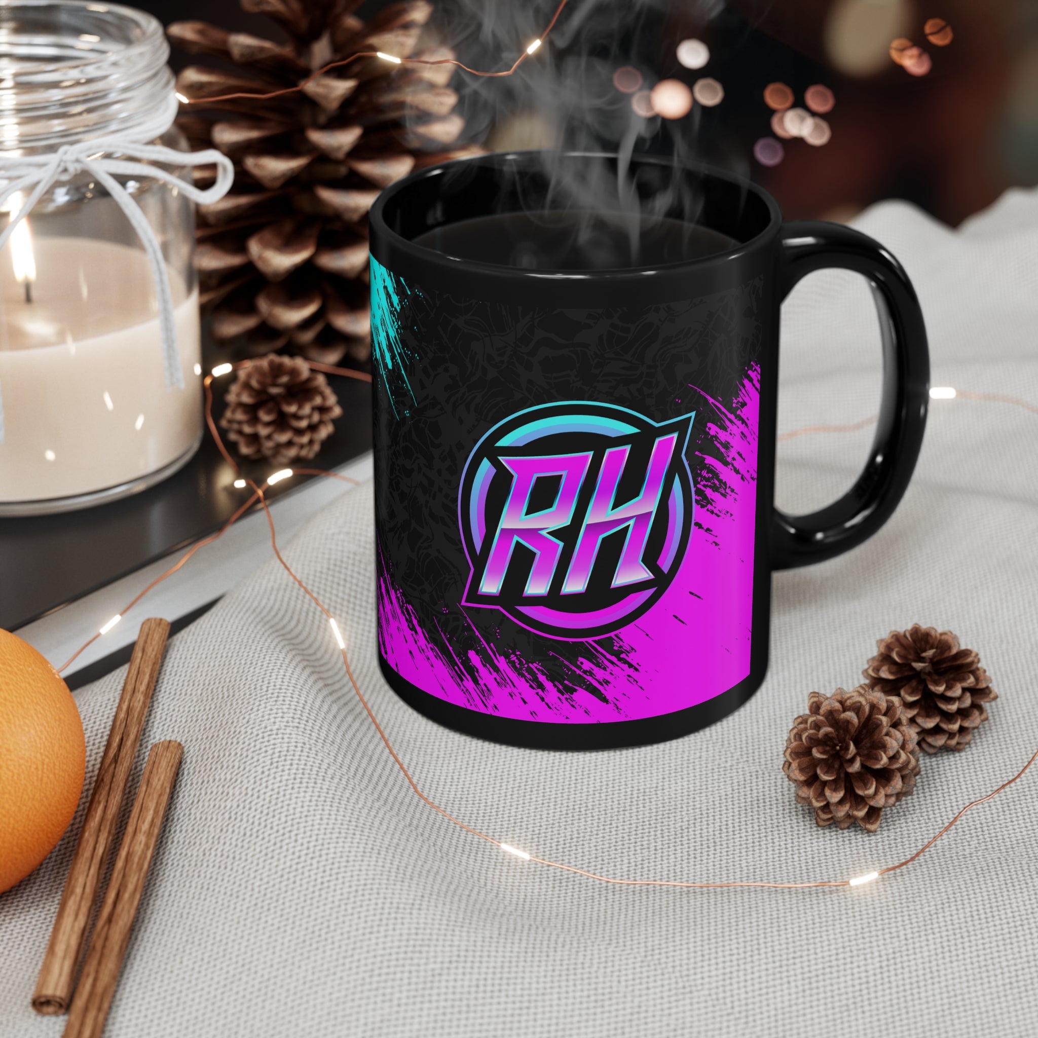 Rush Hour 11oz Black Mug