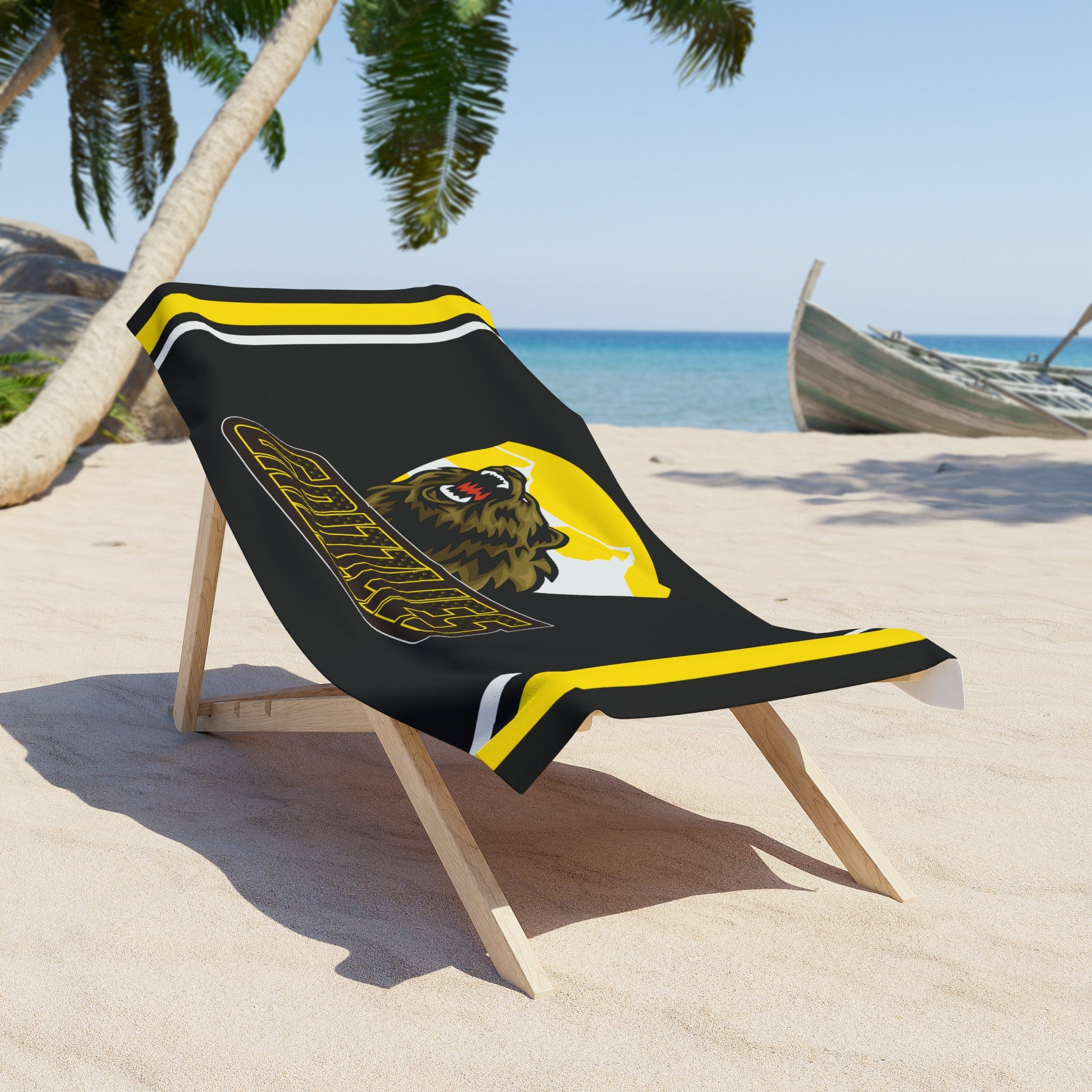 BCYHA Black Bath Towel 60x30