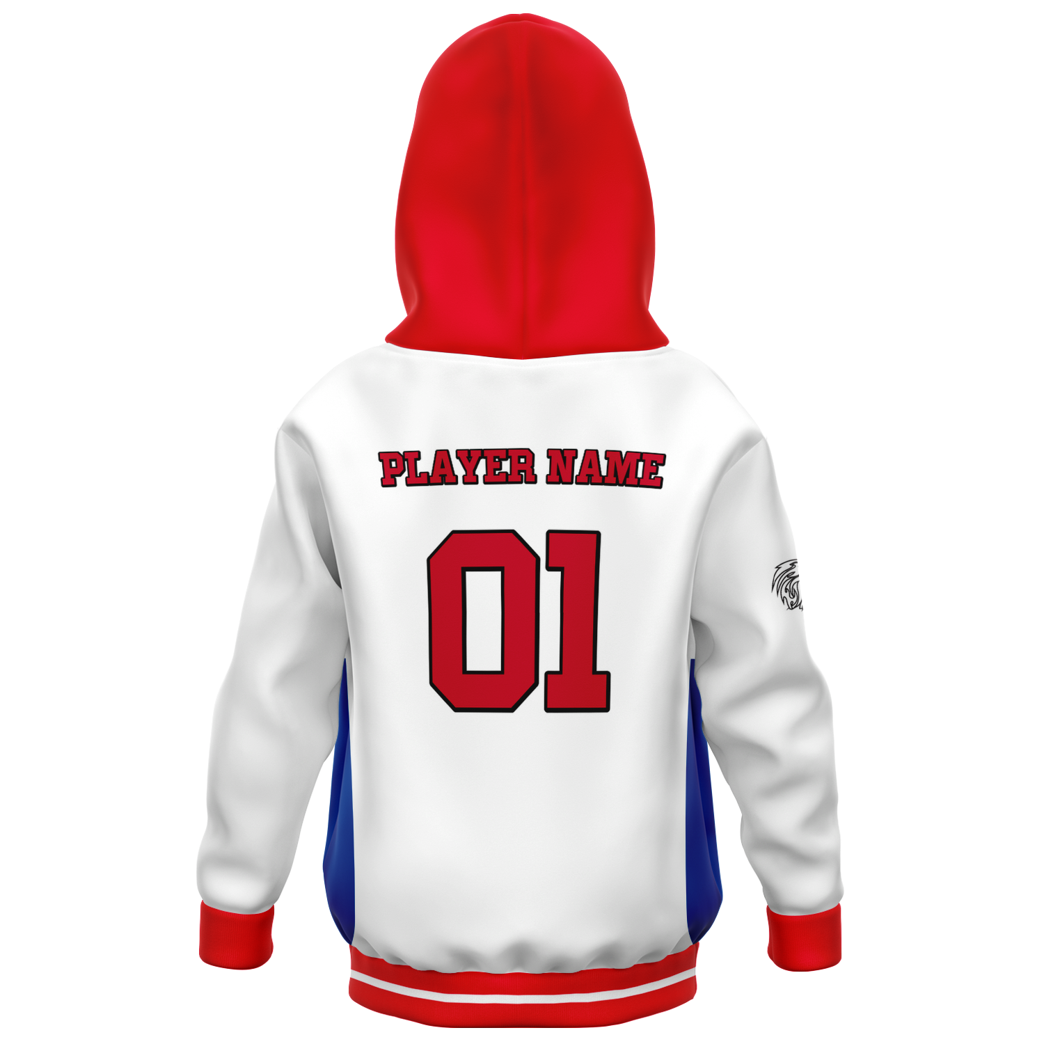 Blue Hills Beasts White Replica Youth Hoodie