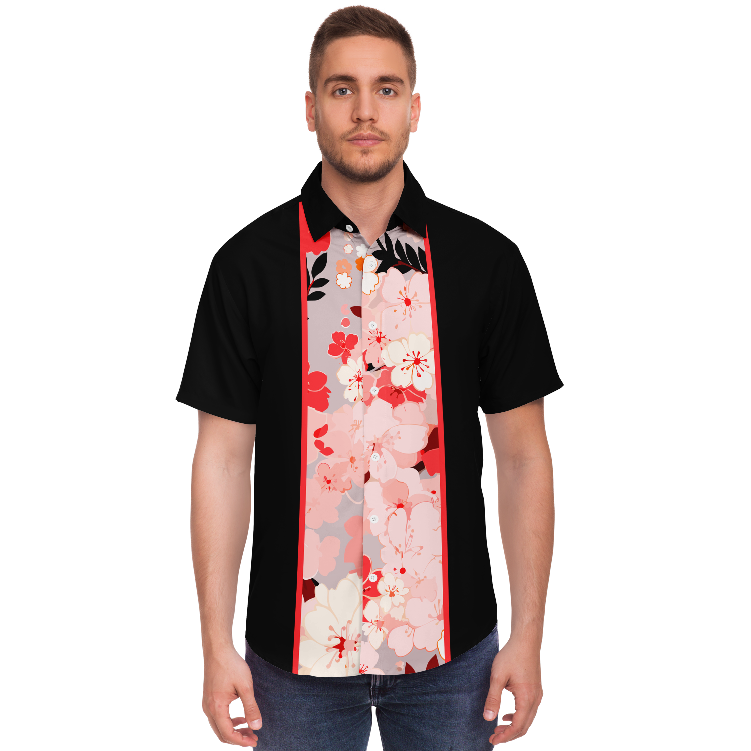 Sakura Retro Bowling Shirt