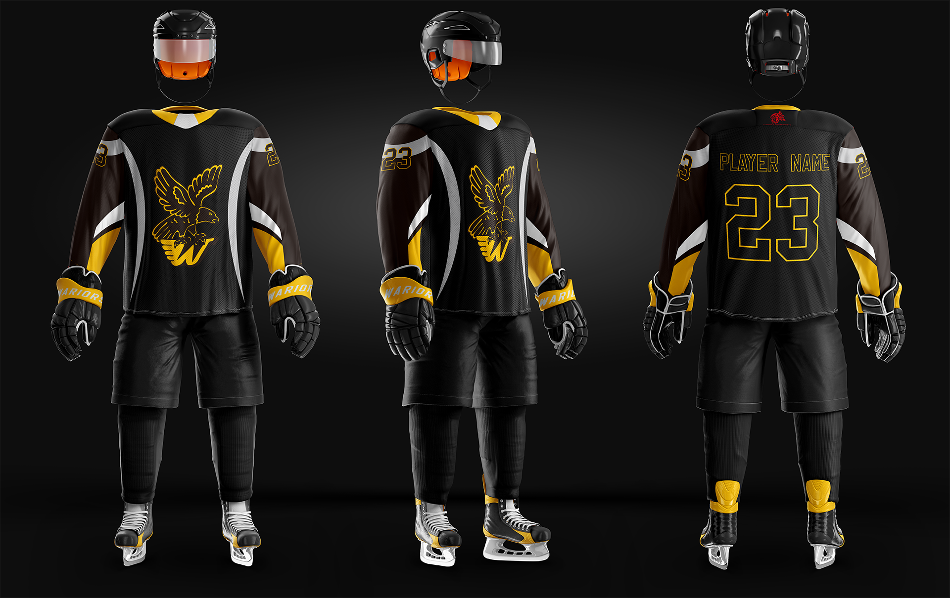 Waukesha Warhawks Girls Game Jersey Set