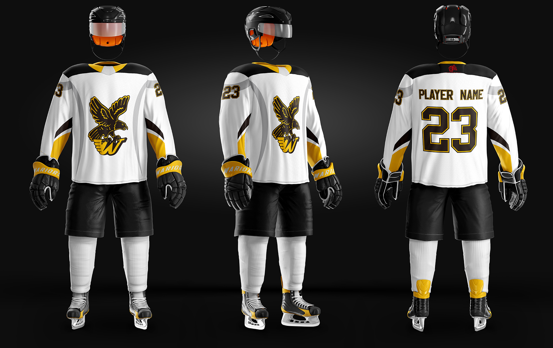 Waukesha Warhawks Girls Game Jersey Set