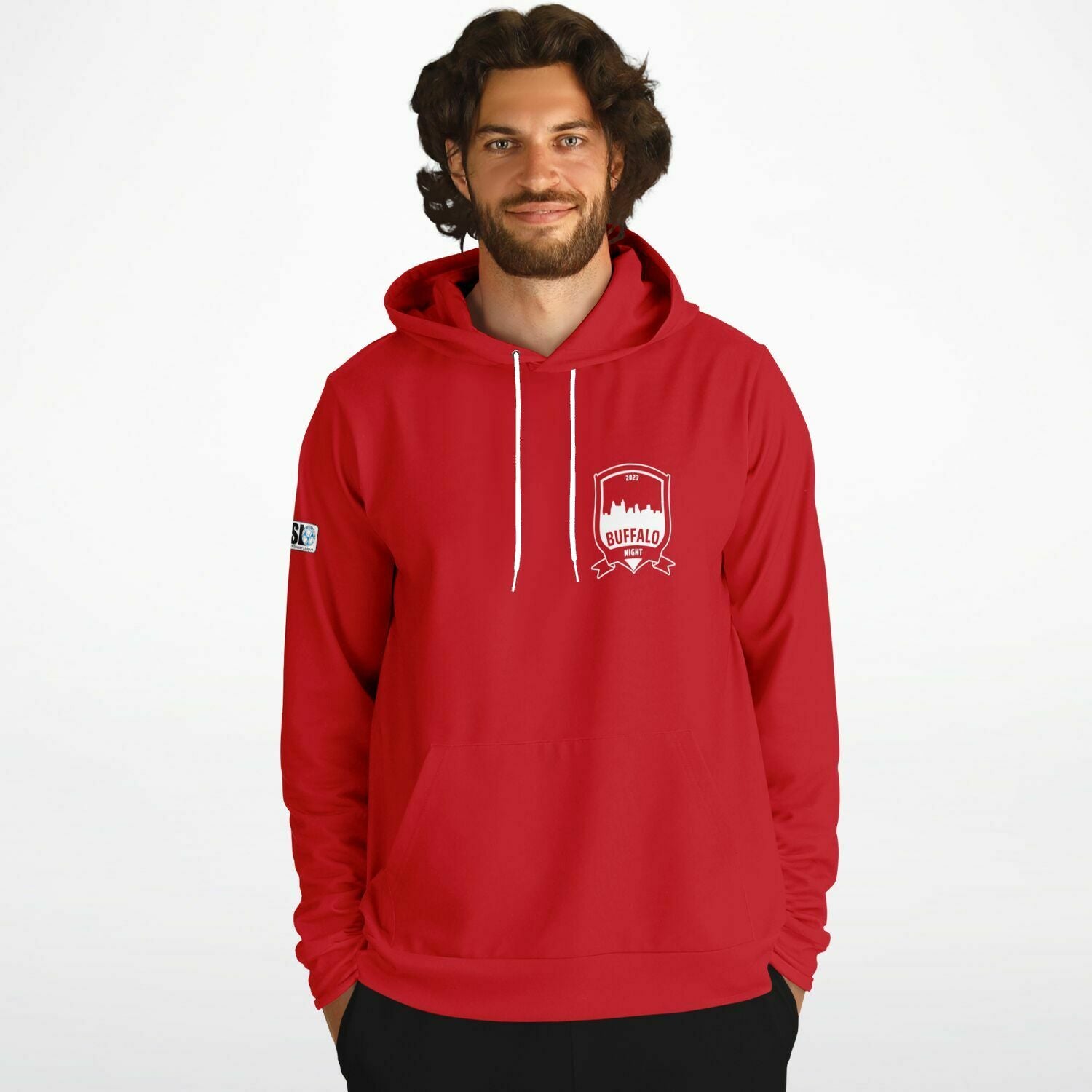 Buffalo Night Red Athletic Hoodie