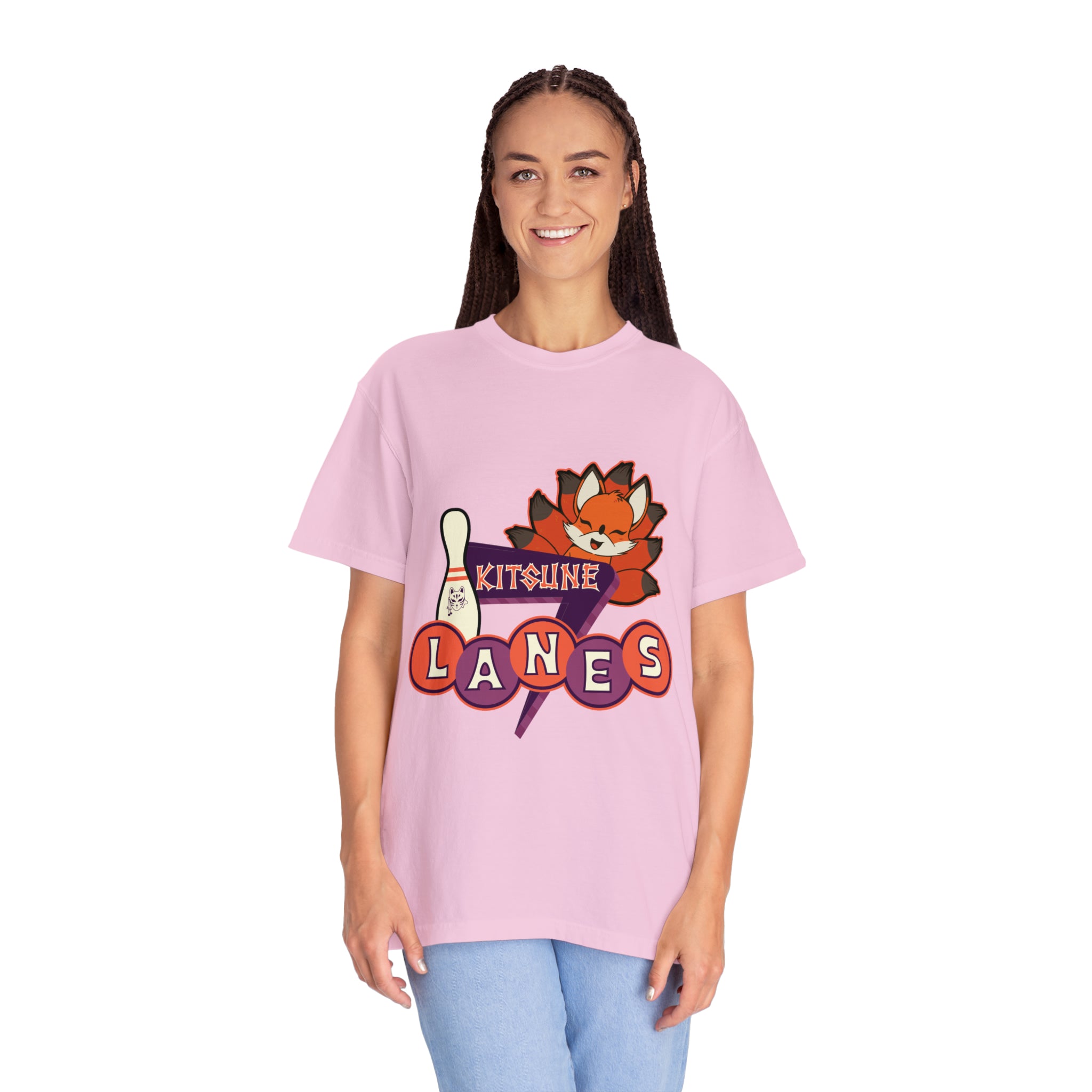 Unisex Kitsune Lanes Garment-Dyed T-shirt