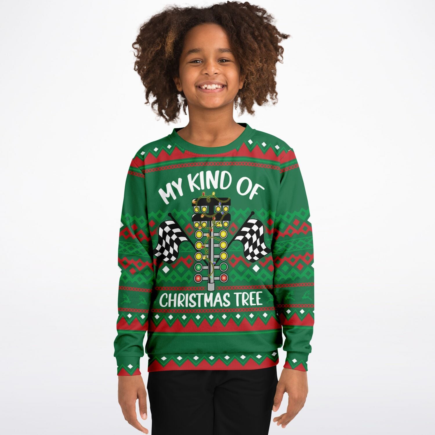 My Kind of Christmas Tree Kids Ugly Christmas Sweater