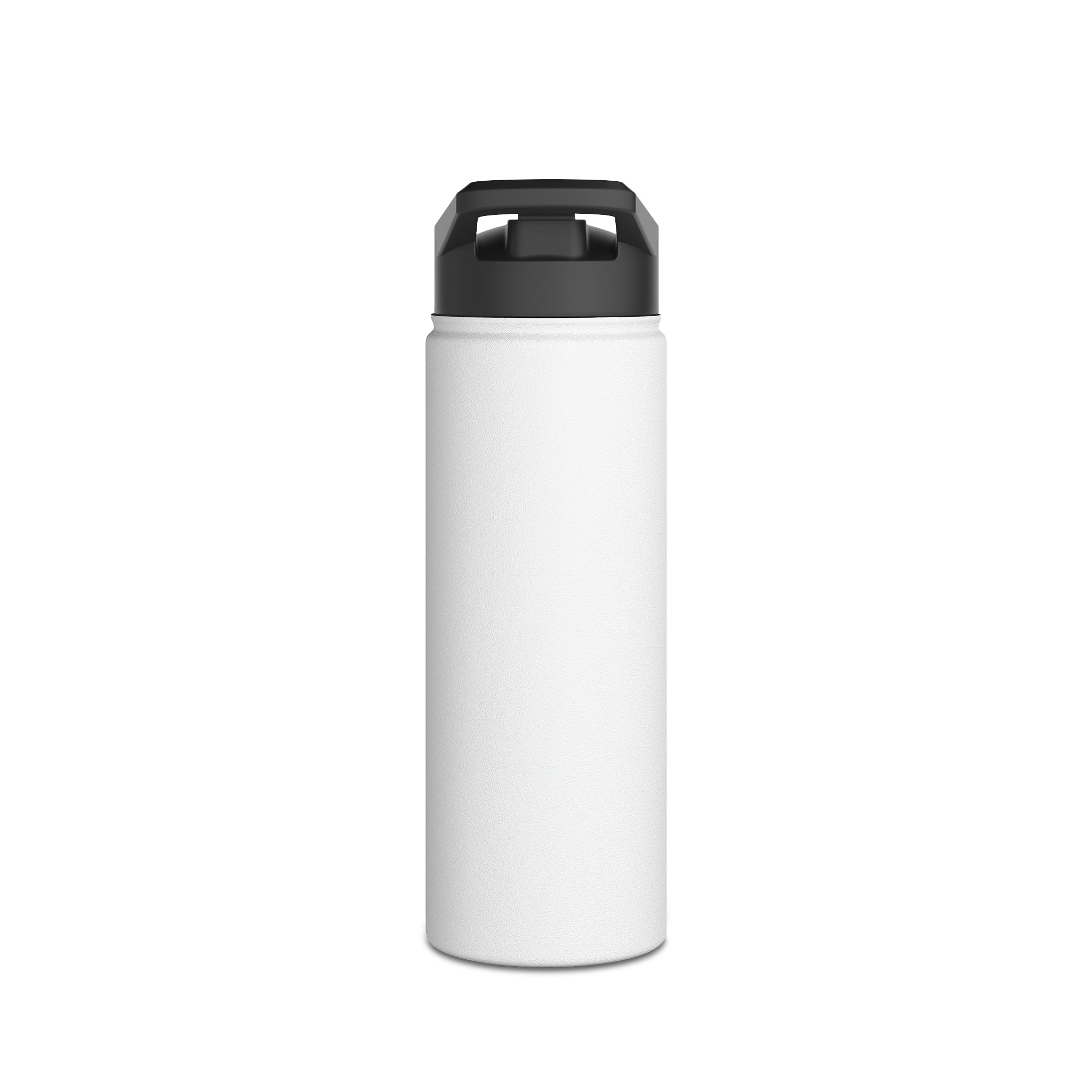 Buffalo Night White Stainless Steel Water Bottle, Standard Lid