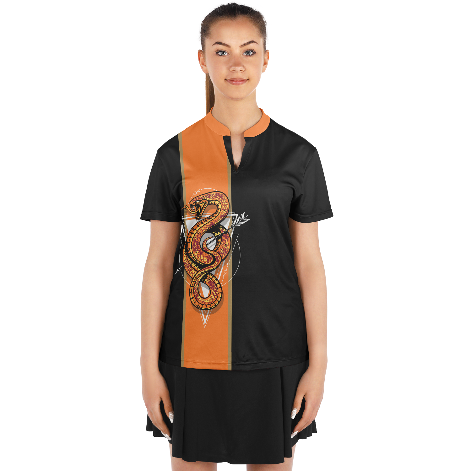 Viper Bladed Collar Polo Shirt Black Edition