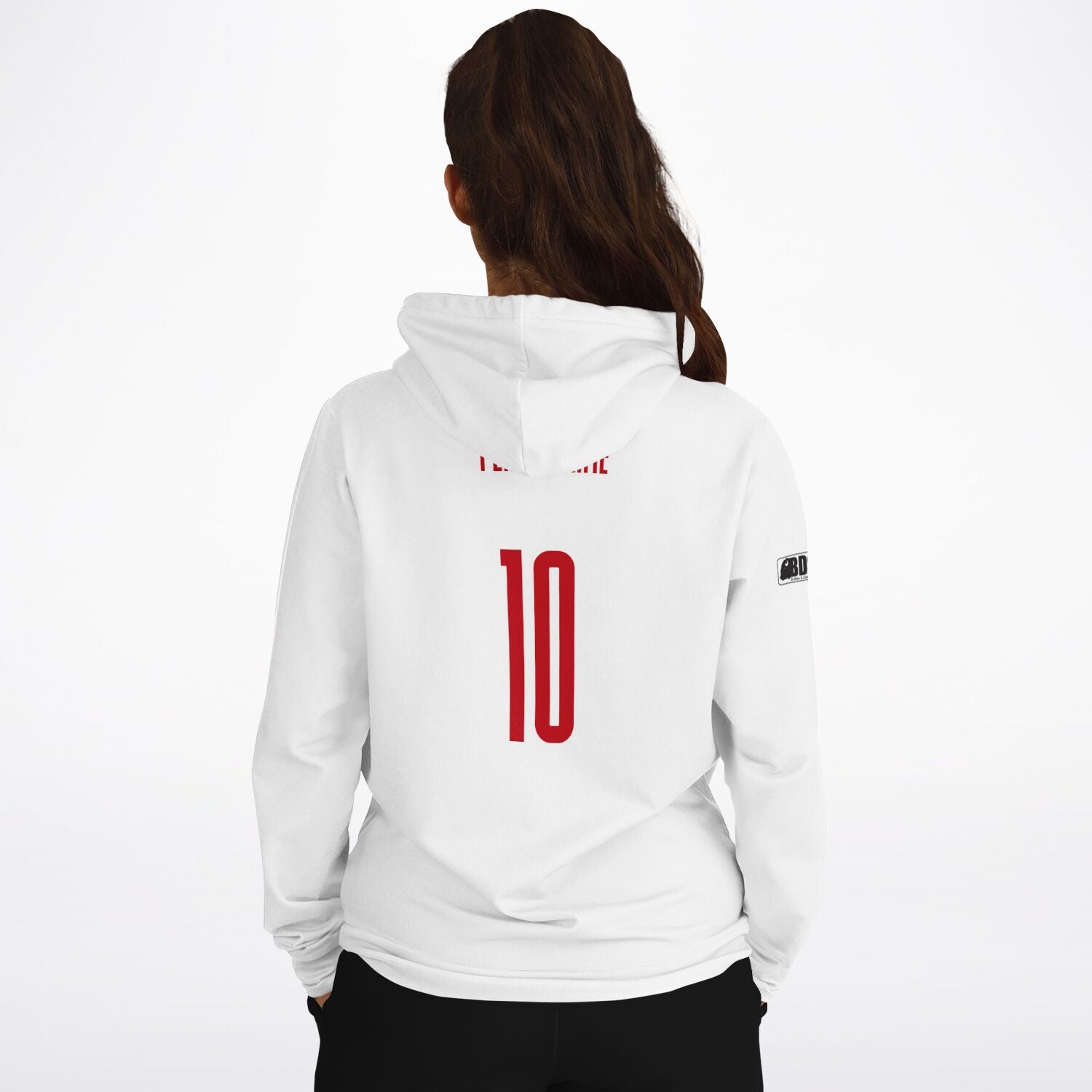 Buffalo Night White Athletic Hoodie