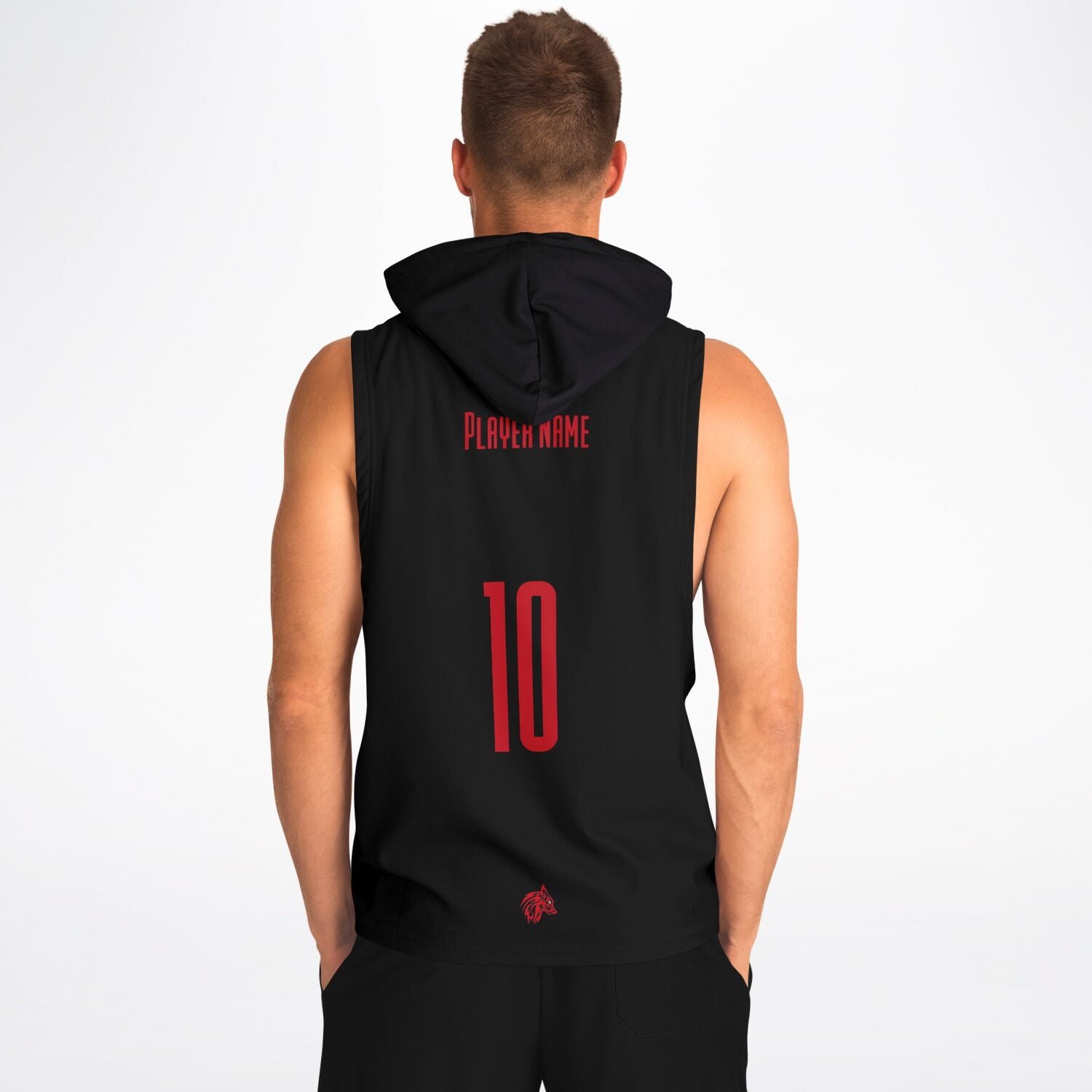 Buffal Night Black Athletic Drop Armhole Hoodie