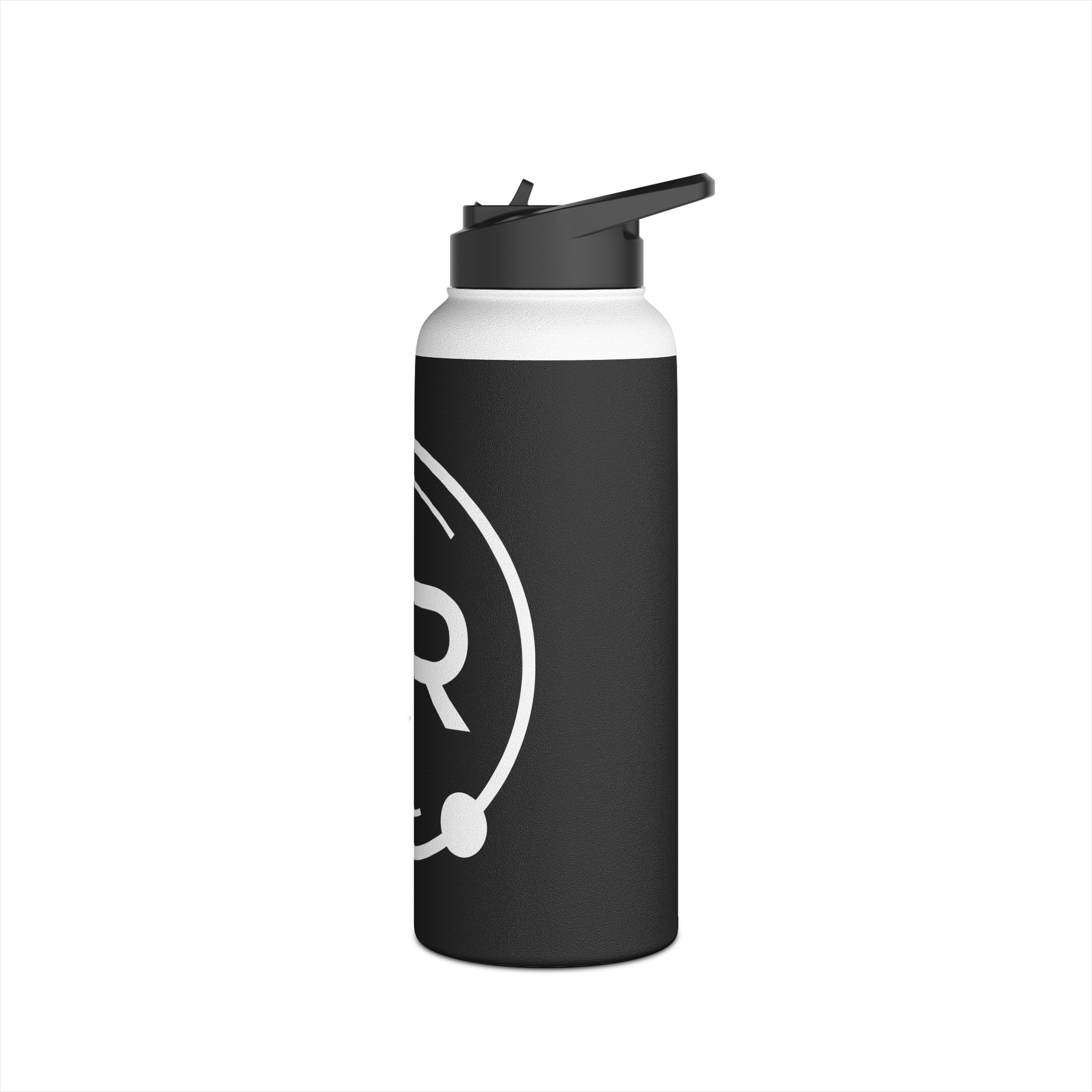 Hyperion Stainless Steel Water Bottle Black, Standard Lid