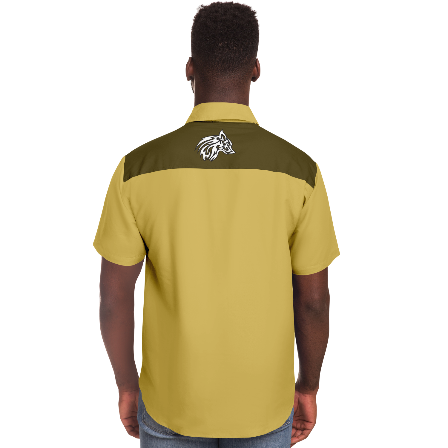 Tiki with Mustard Please Retro Bowling Shirt