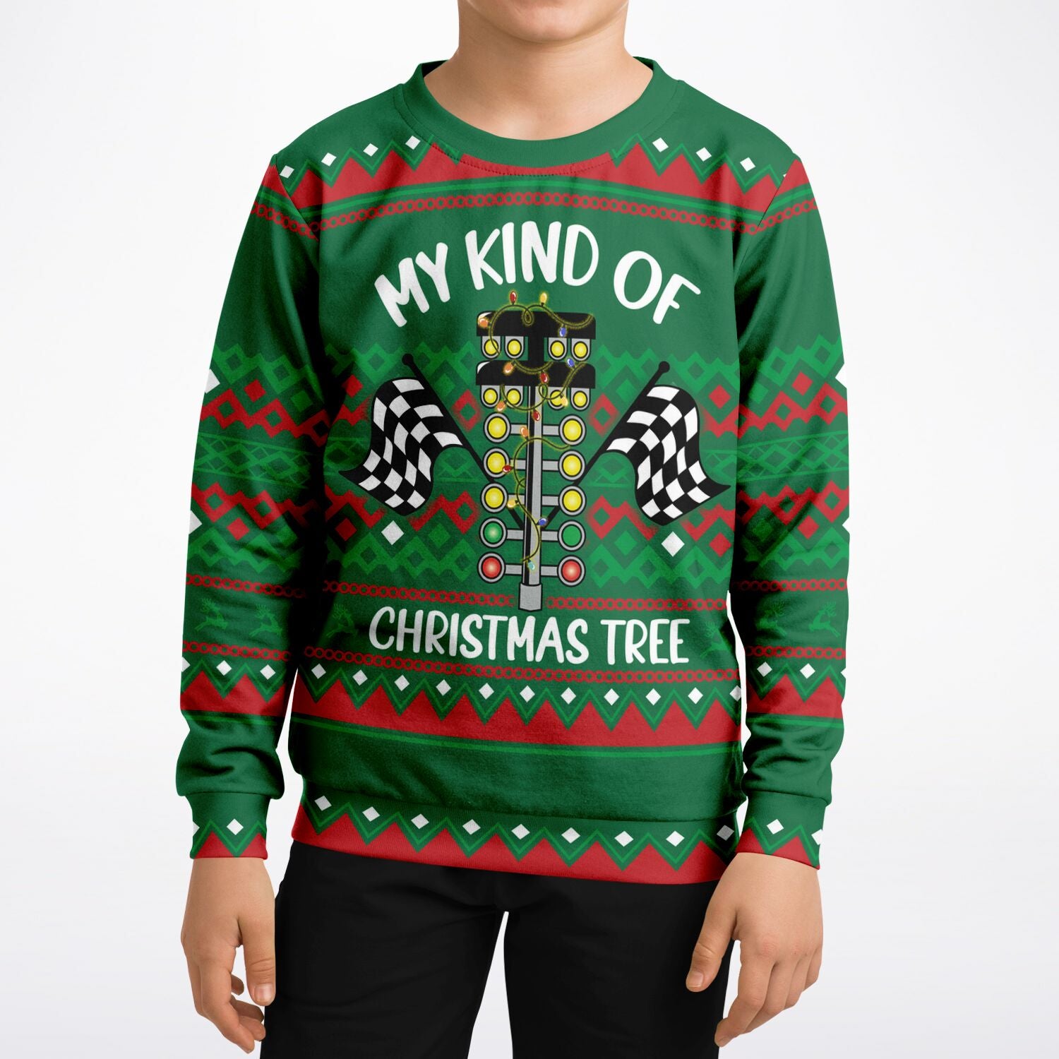 My Kind of Christmas Tree Kids Ugly Christmas Sweater