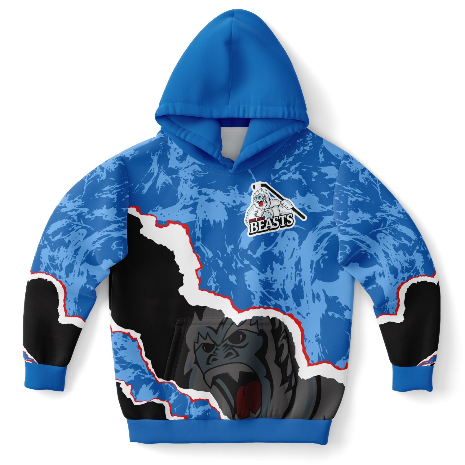 Blue Hills Beasts Athletic Kids Hoodie