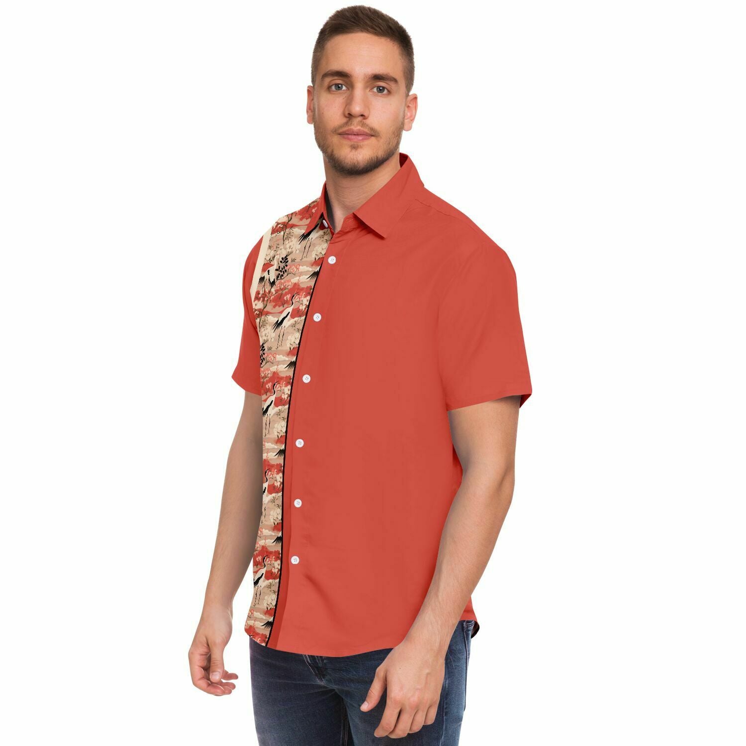 Crane v1 Short Sleeve Retro Bowling Shirt