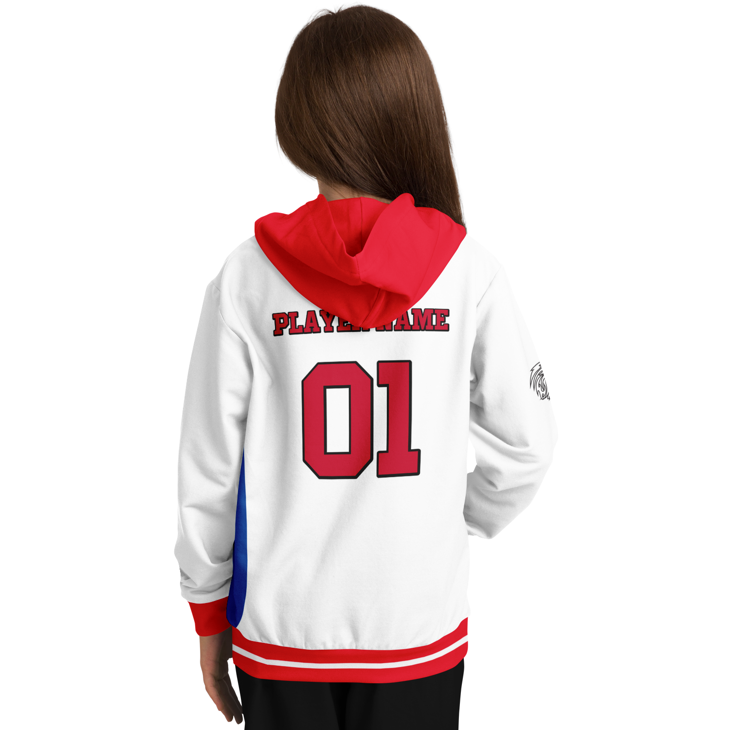 Blue Hills Beasts White Replica Youth Hoodie