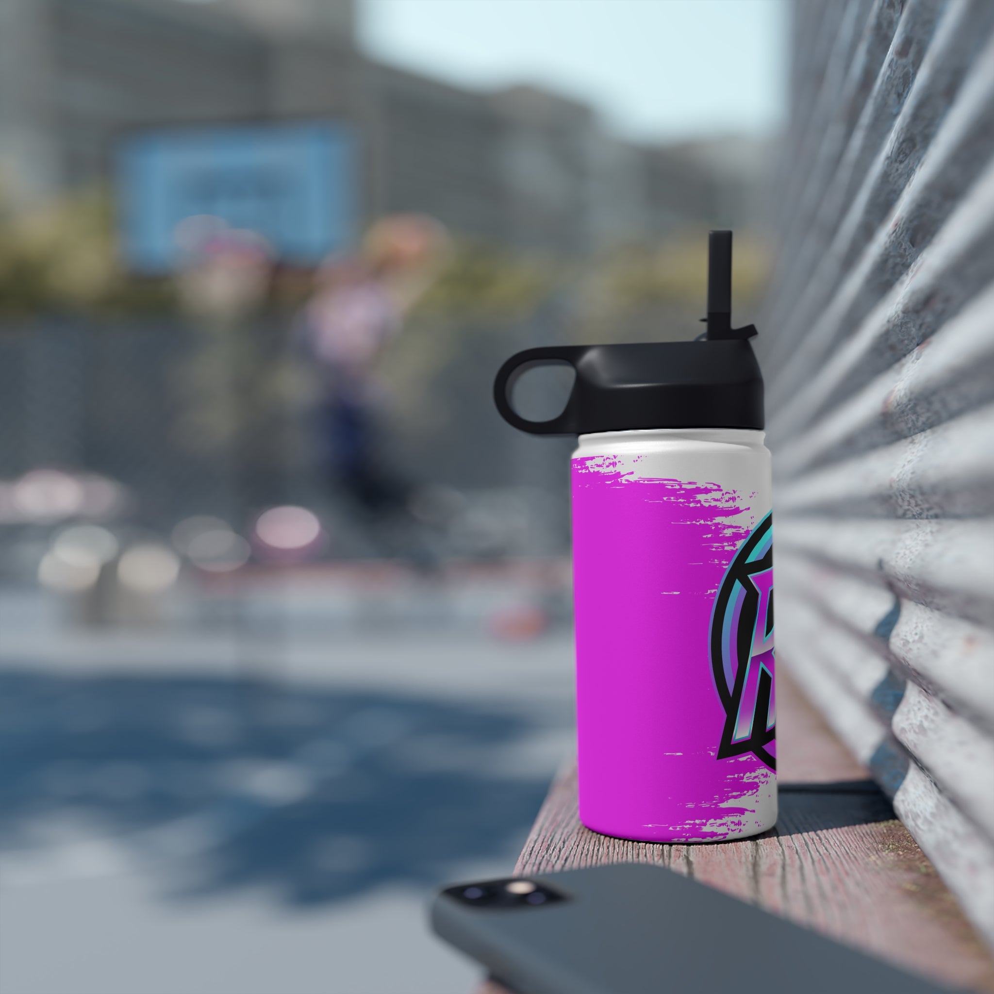 Rush Hour Stainless Steel Water Bottle, Standard Lid
