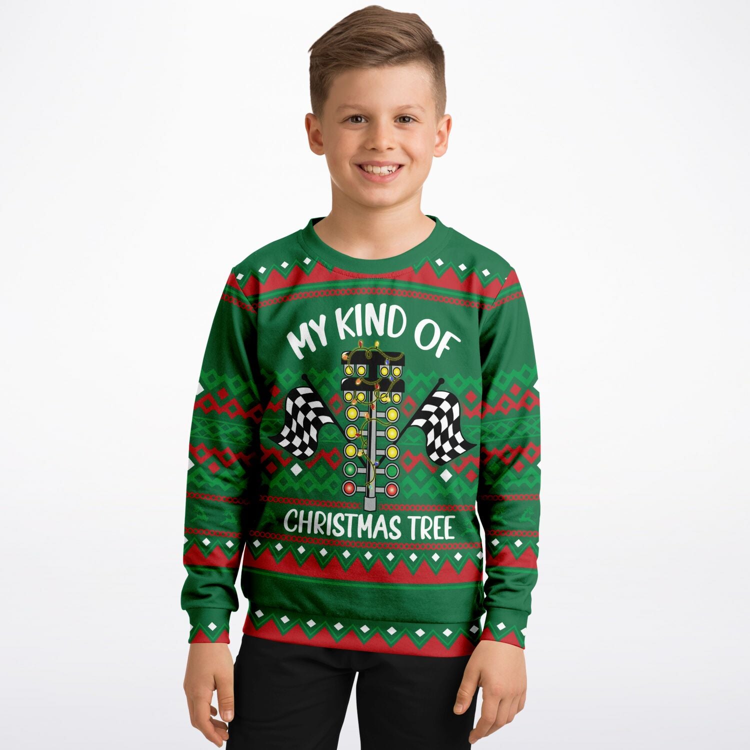 My Kind of Christmas Tree Kids Ugly Christmas Sweater
