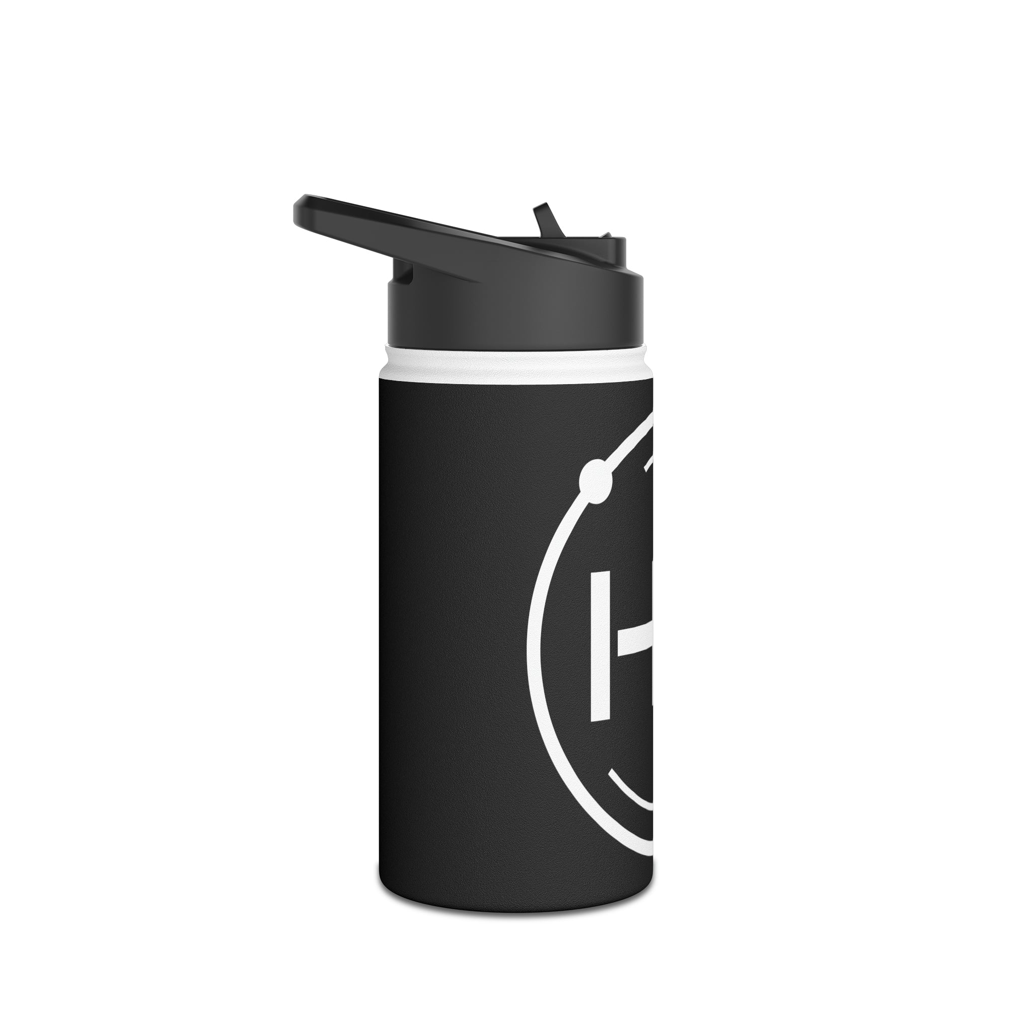 Hyperion Stainless Steel Water Bottle Black, Standard Lid