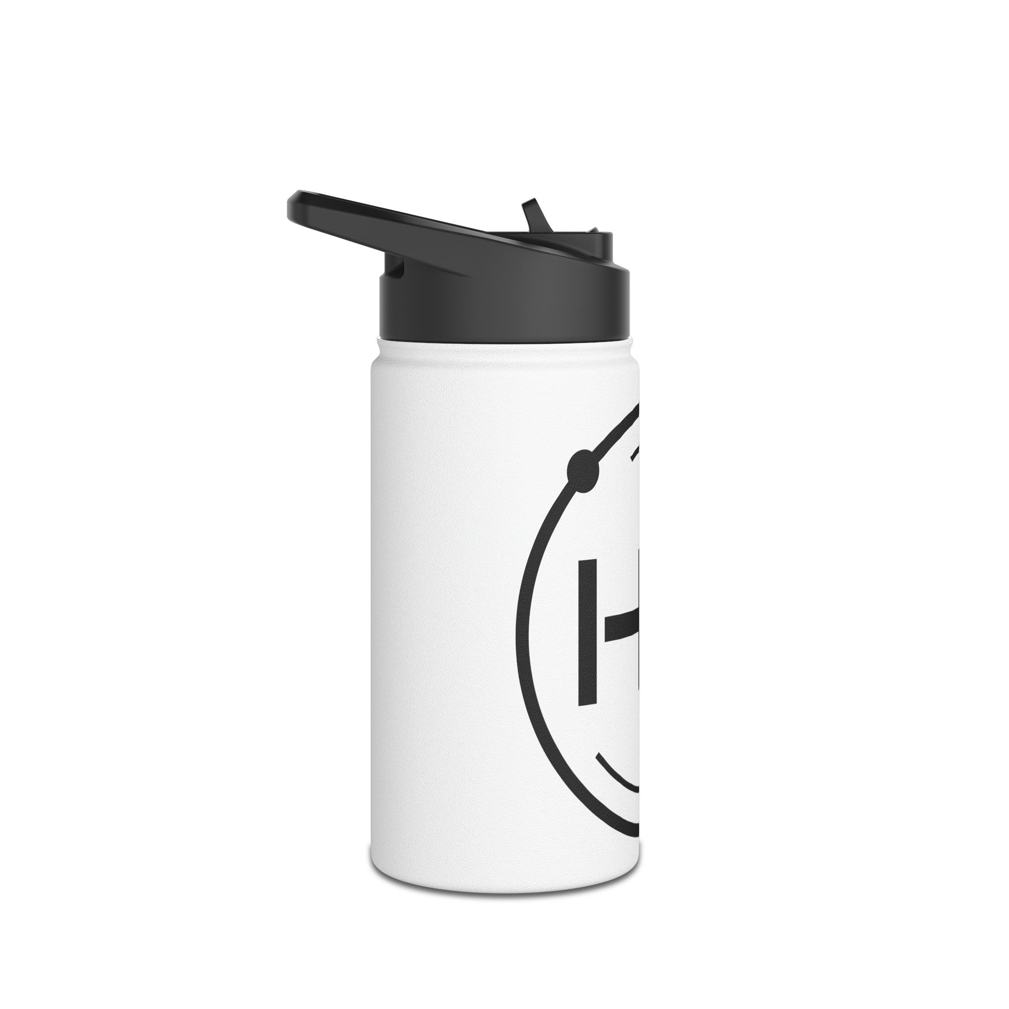 Hyperion White Stainless Steel Water Bottle, Standard Lid