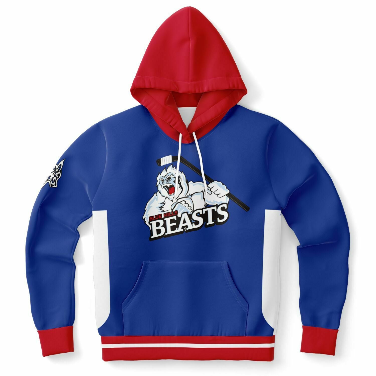 Blue Hills Beasts Jersey Replica Hoodie Blue
