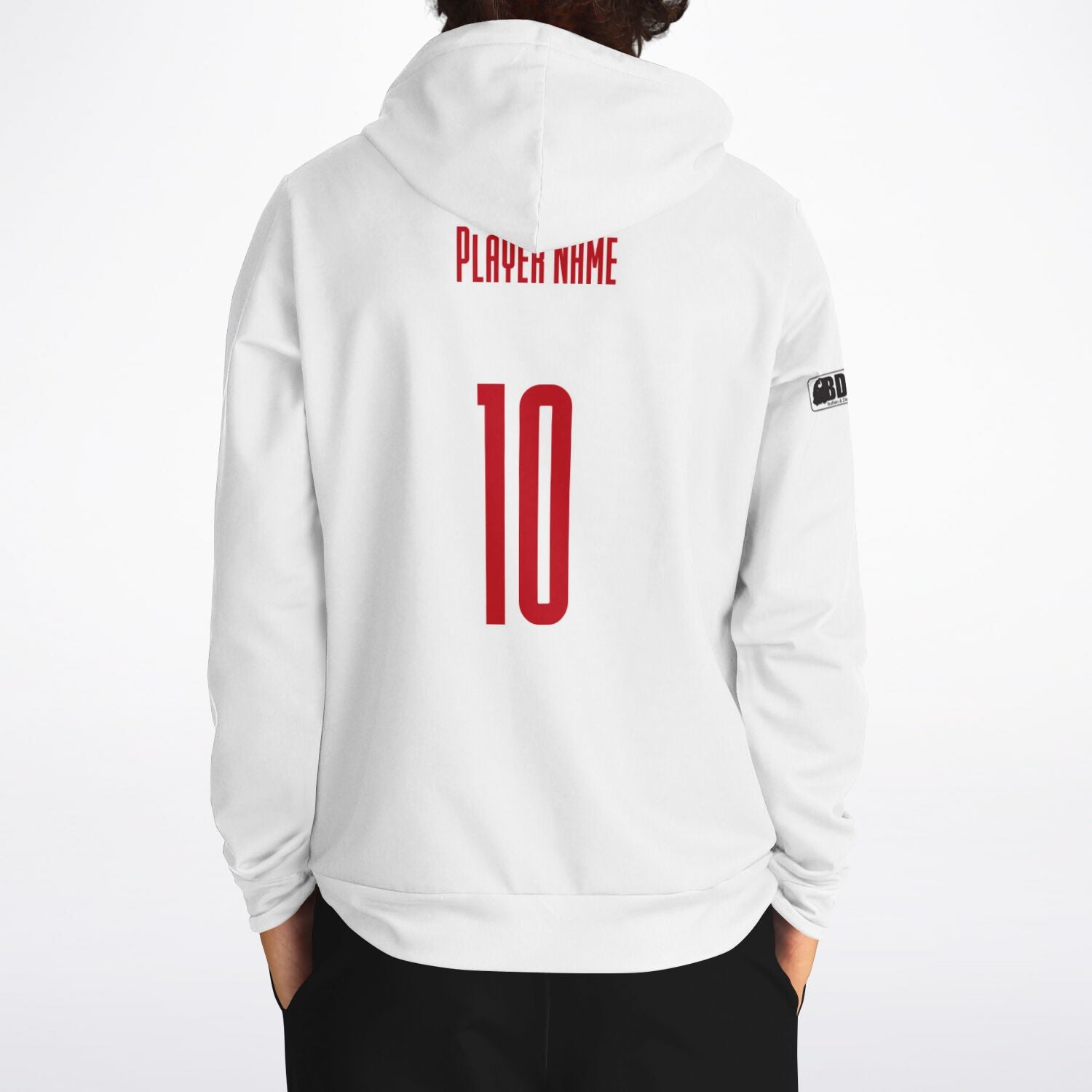 Buffalo Night White Athletic Hoodie
