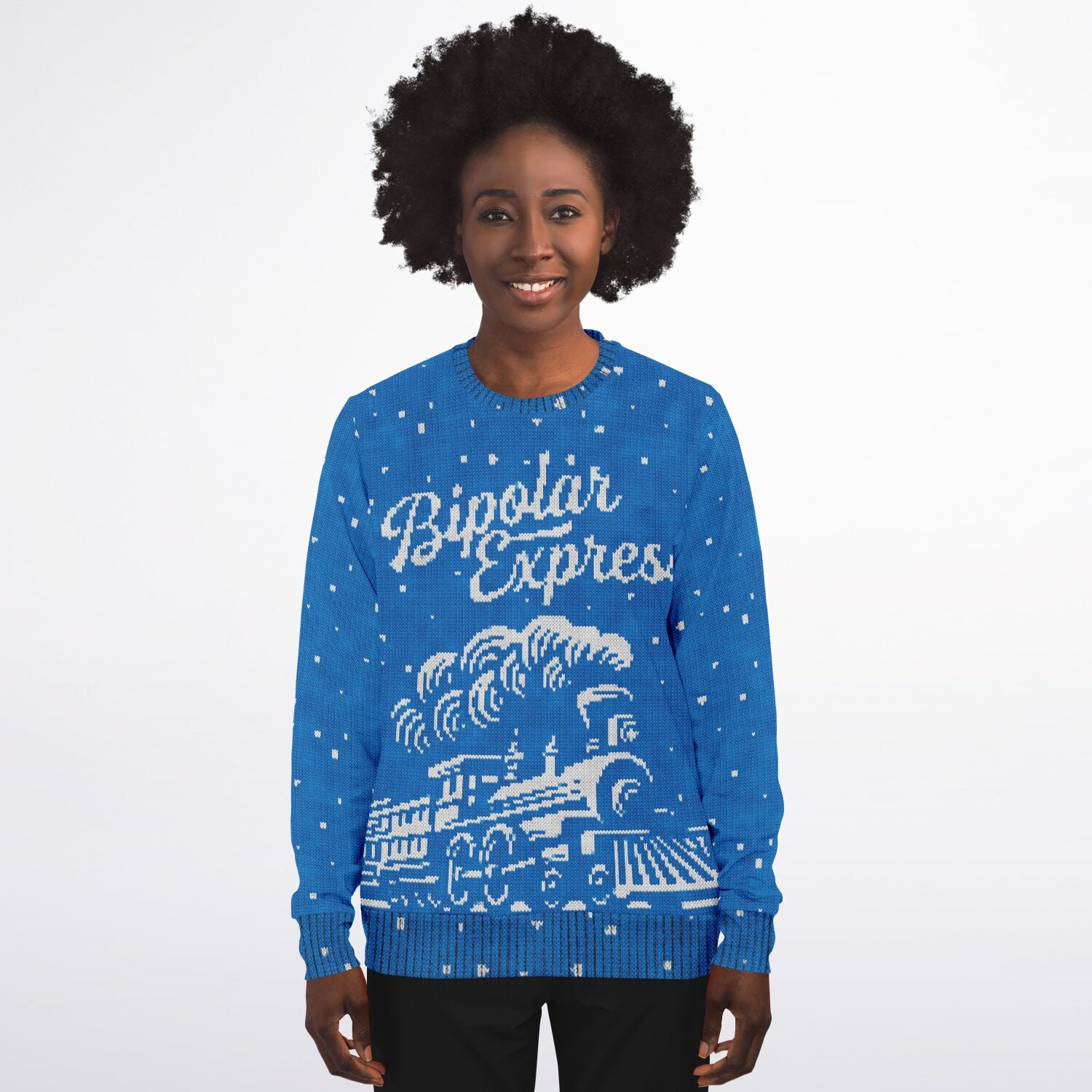 Bipolar Express Ugly Christmas Sweatshirt