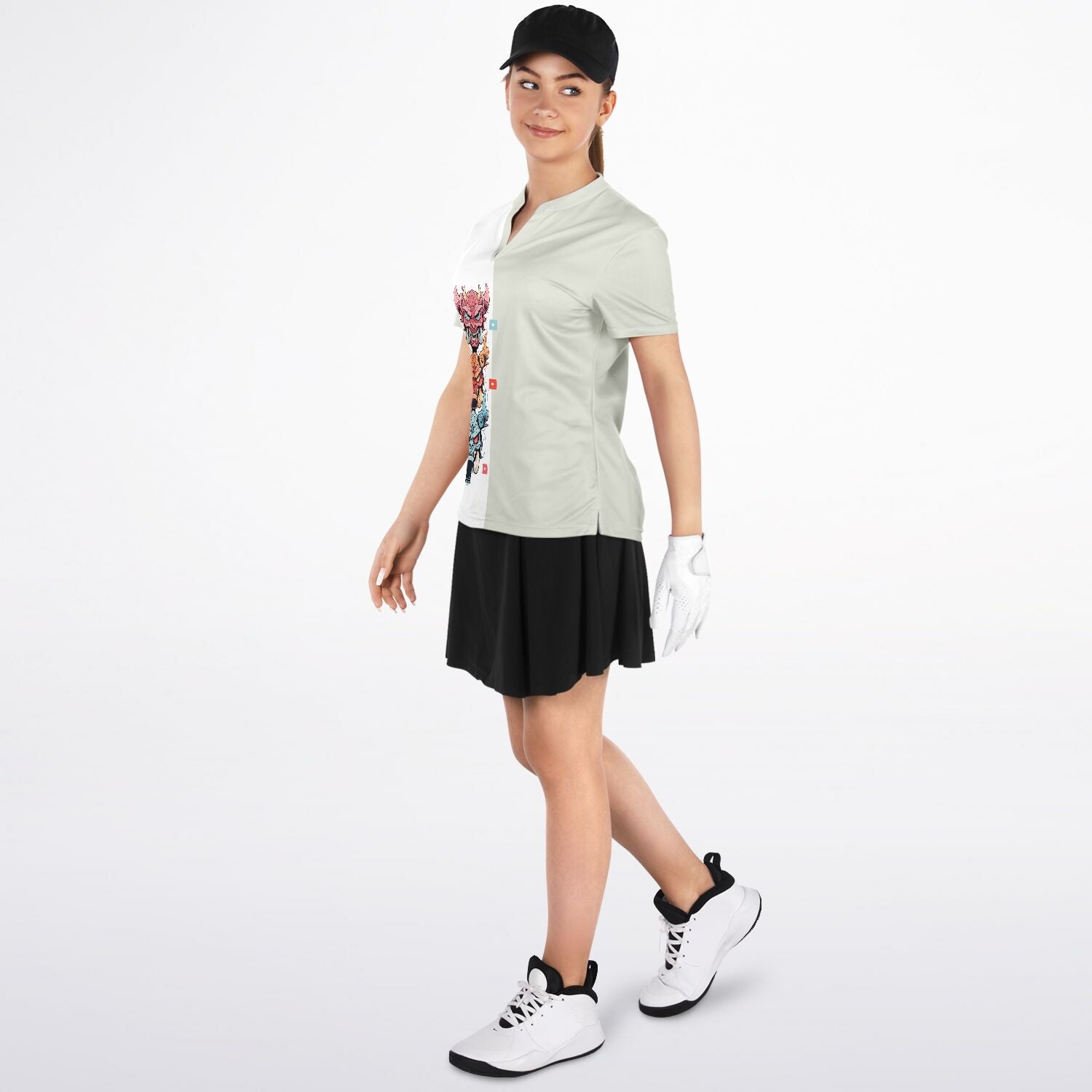3 Tiki Bladed Collar Women's Polo Shirt v1