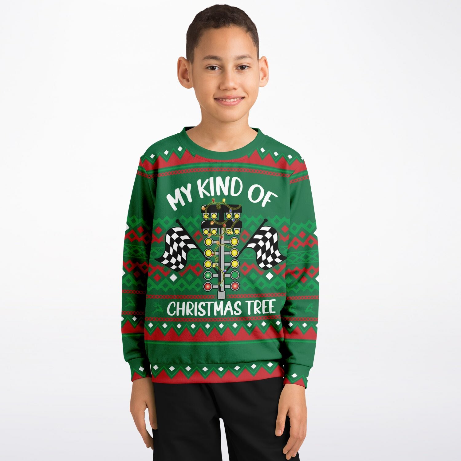 My Kind of Christmas Tree Kids Ugly Christmas Sweater