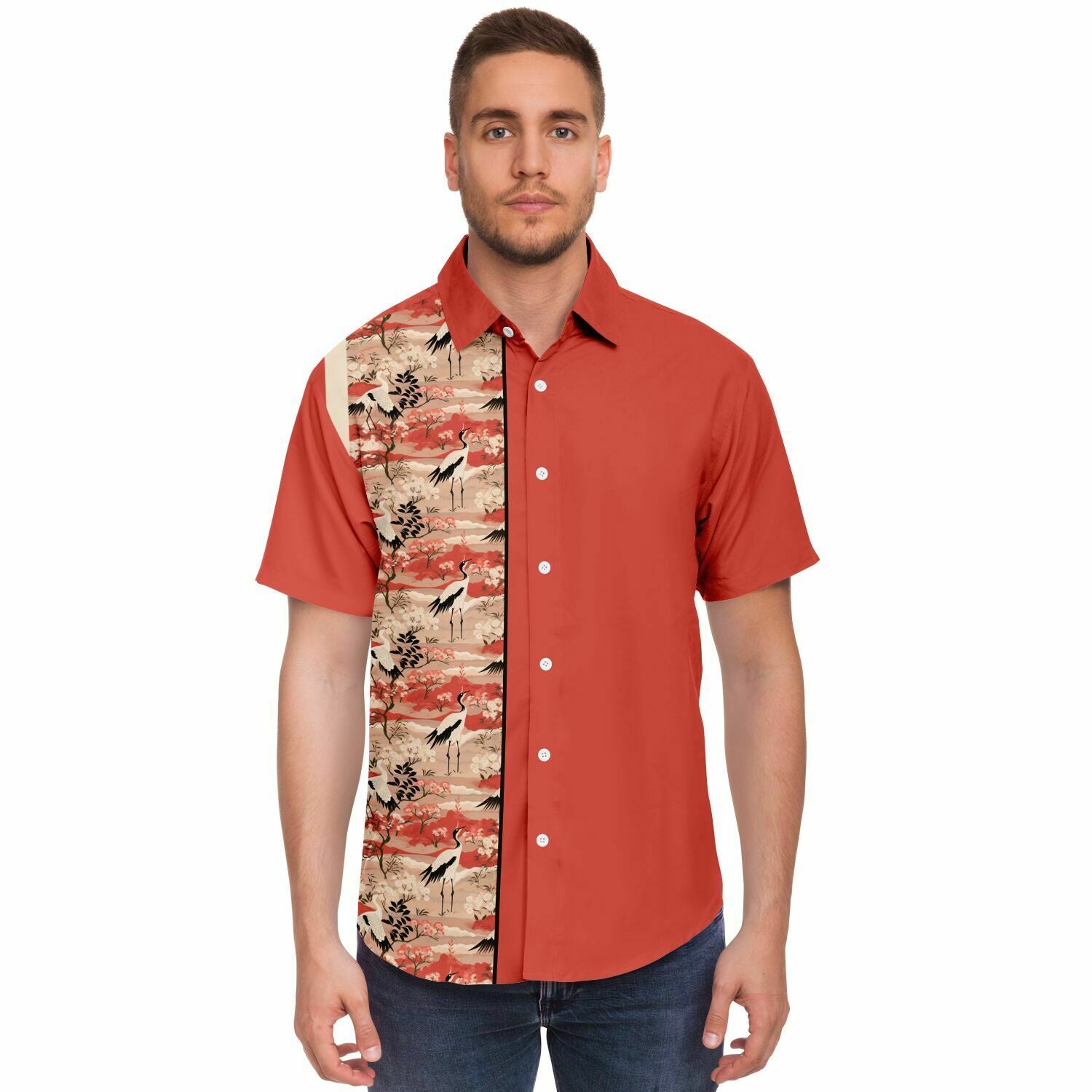 Crane v1 Short Sleeve Retro Bowling Shirt