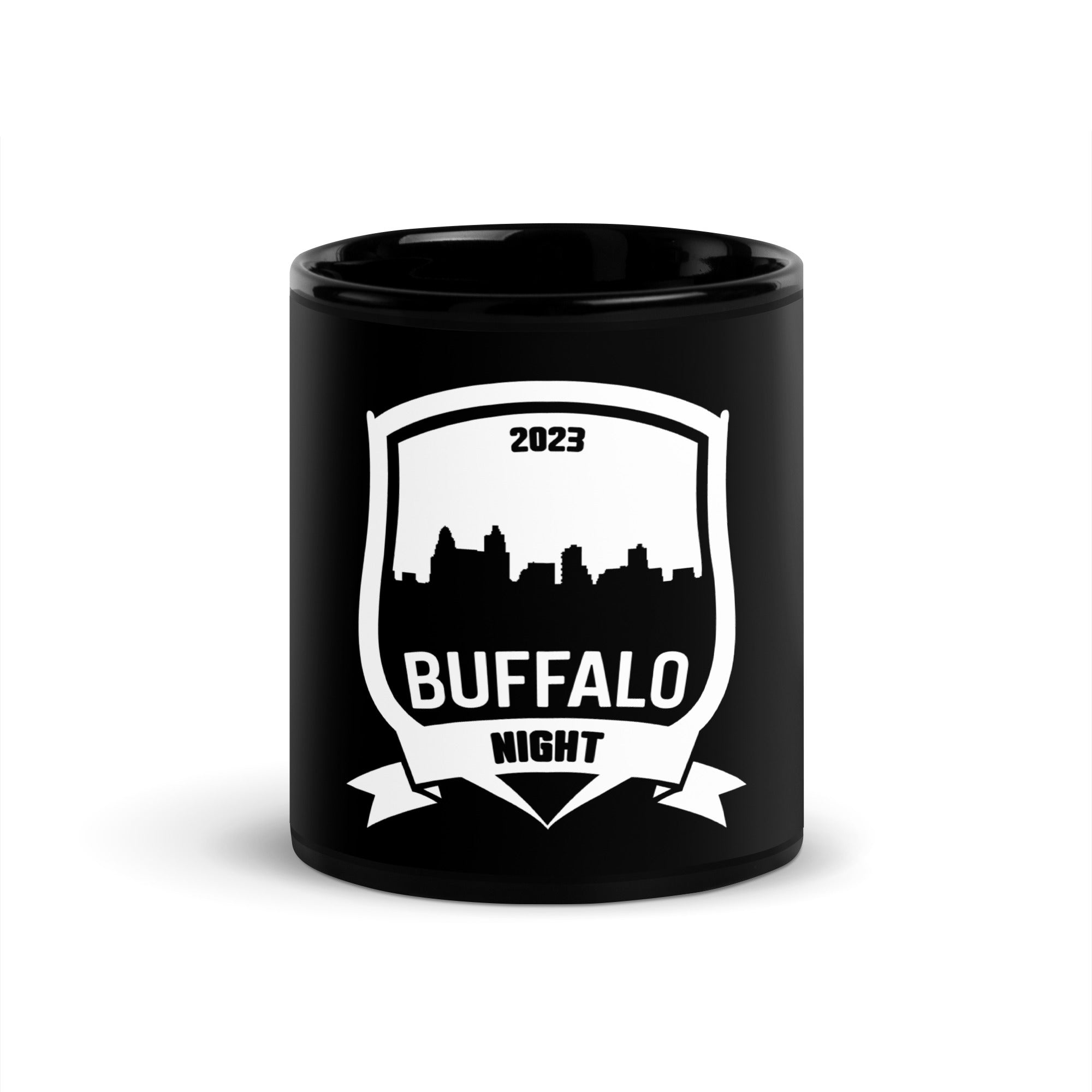Buffalo Night Black Glossy Mug