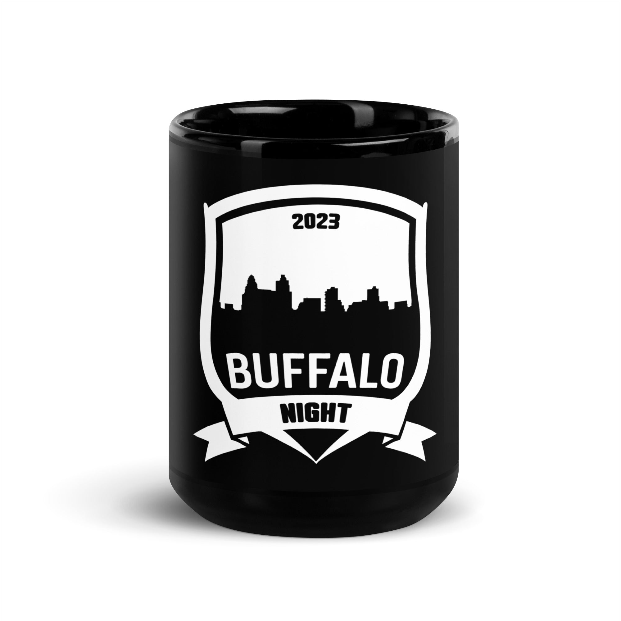 Buffalo Night Black Glossy Mug