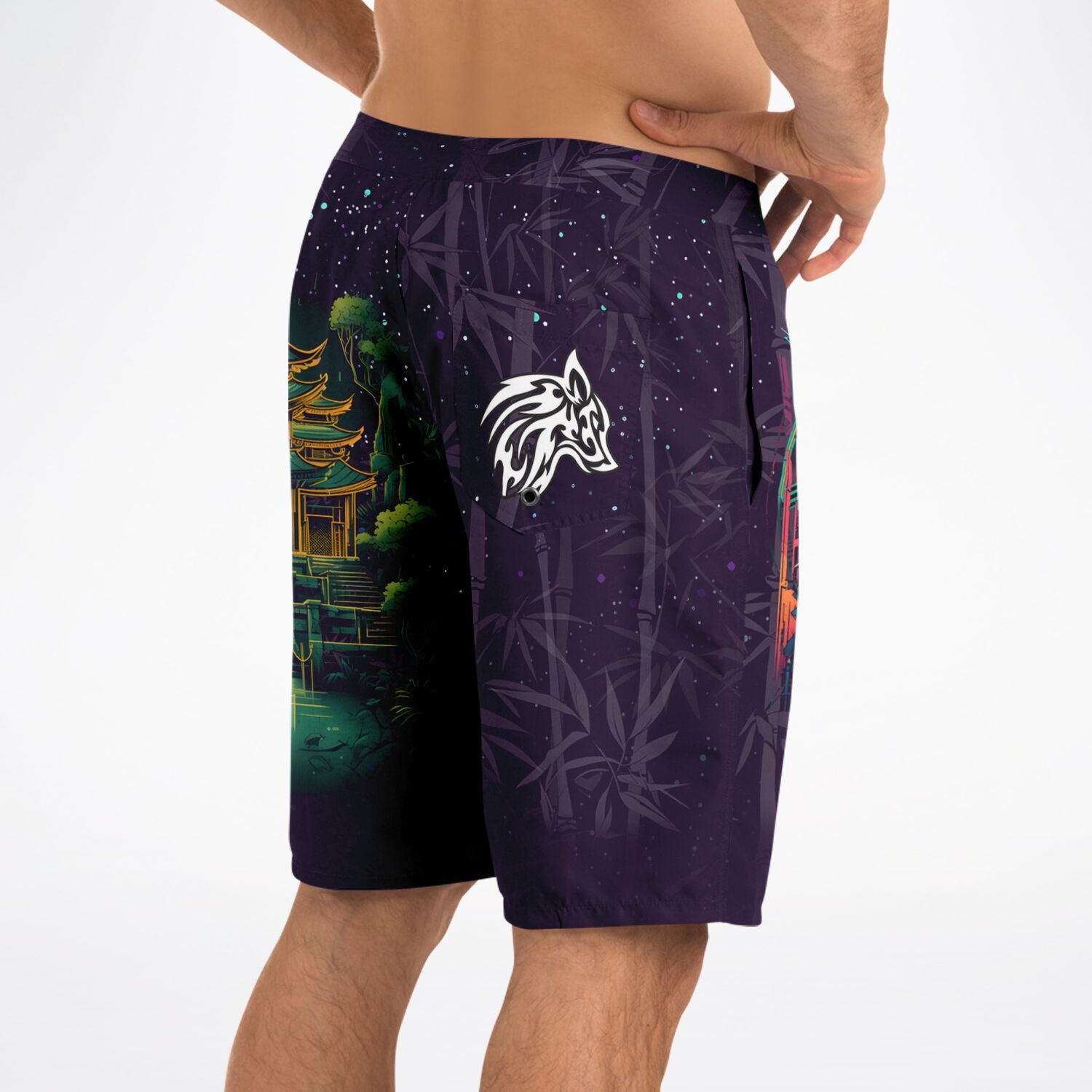 Bamboo Beats Board Shorts - Redwolf Jersey Works