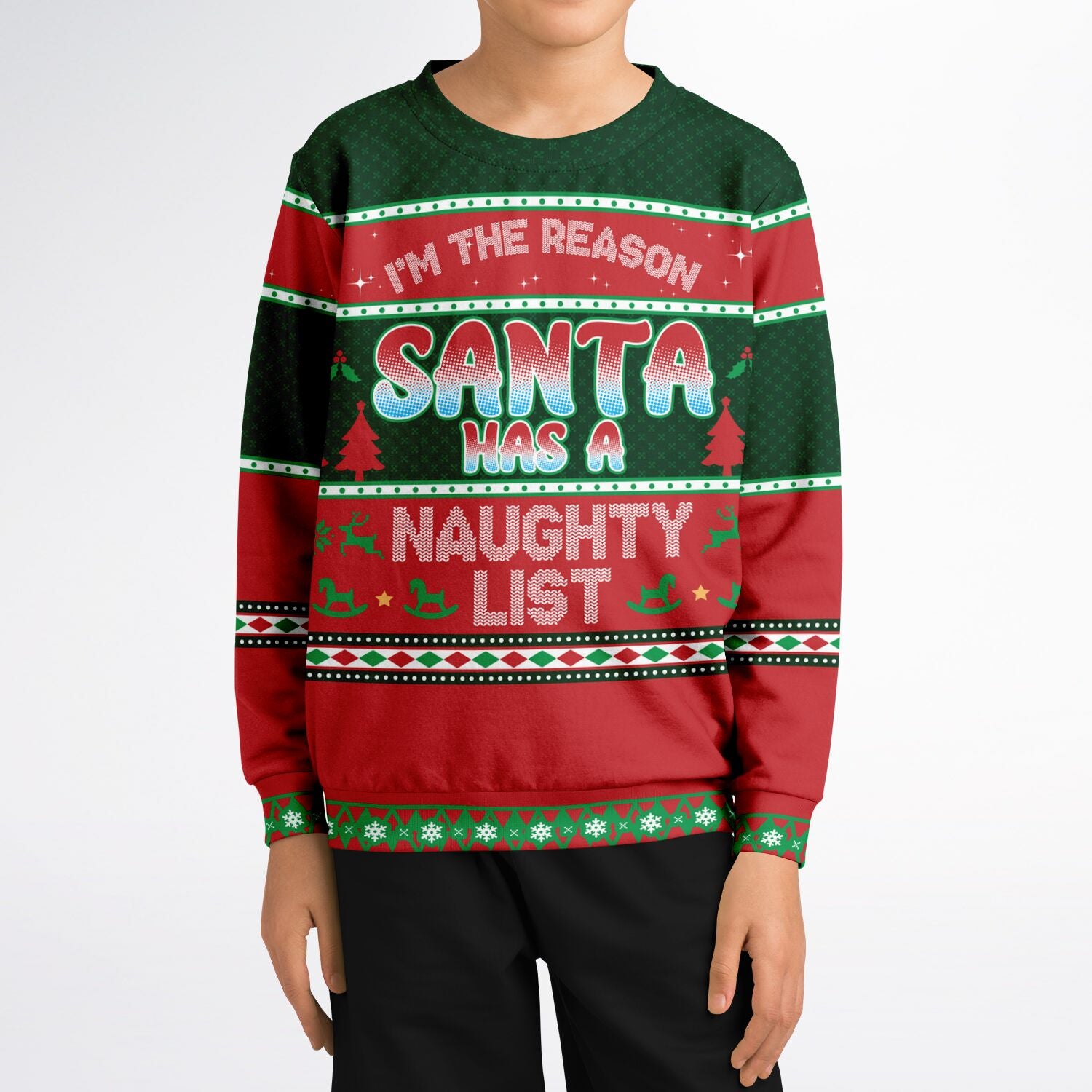 I'm the Reason Kid's Ugly Christmas Sweater