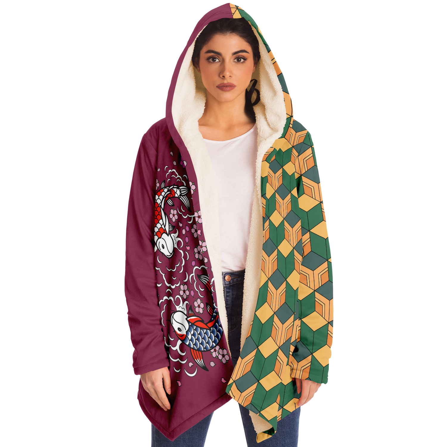 Giyu Tomioka inspired Microfleece Cloak