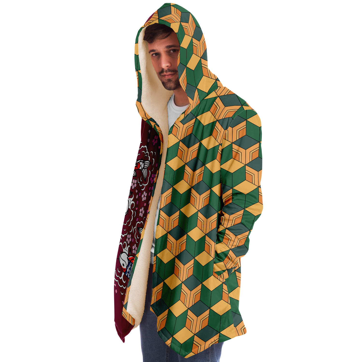 Giyu Tomioka inspired Microfleece Cloak