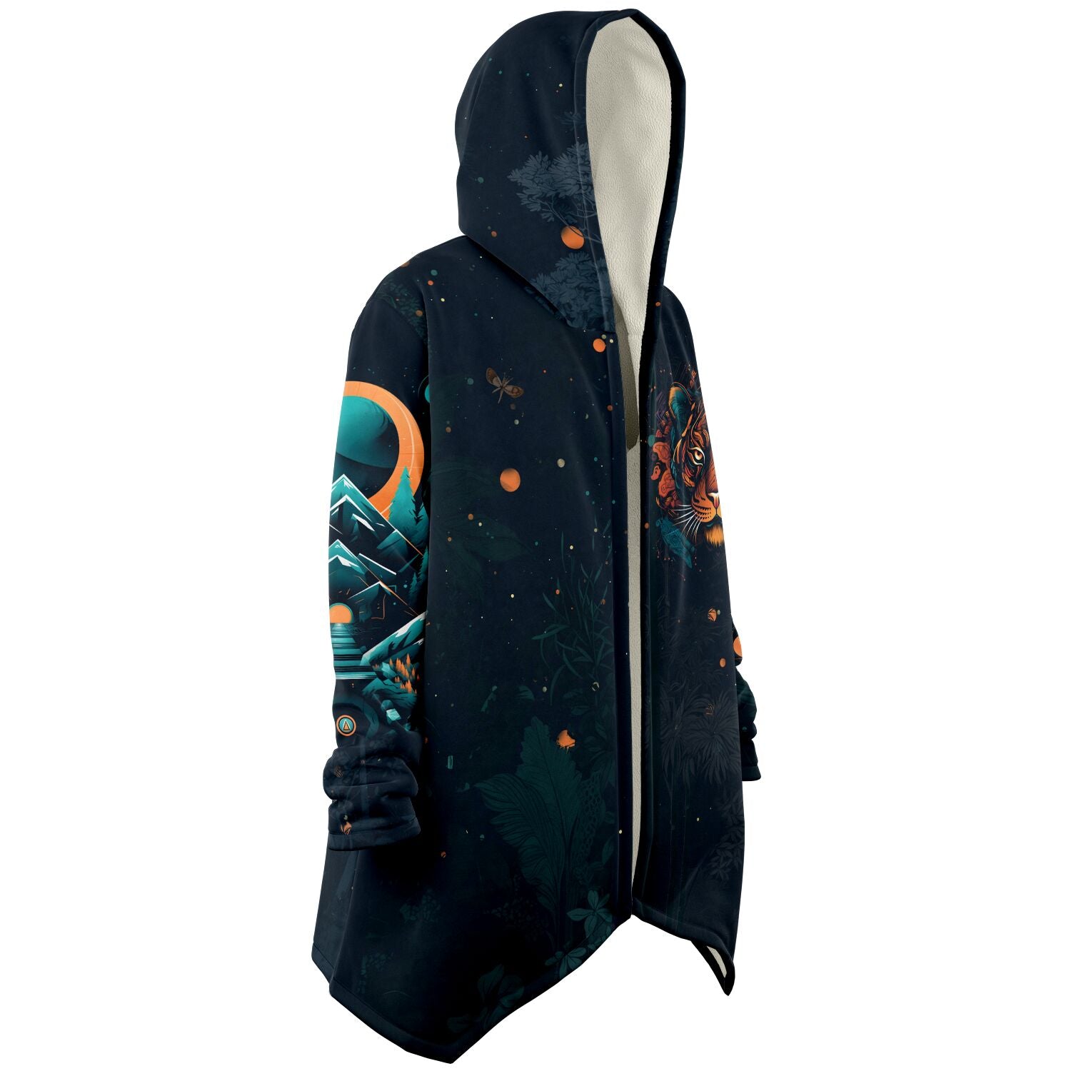 Tigrine Trance Microfleece Cloak - Redwolf Jersey Works