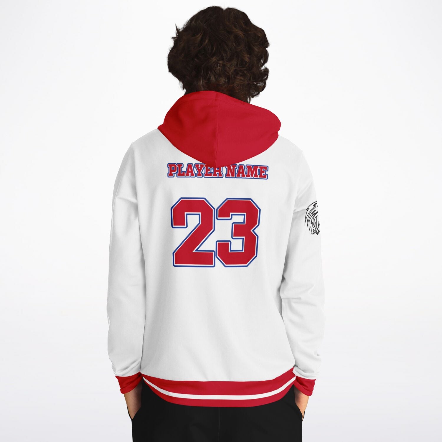 Blue Hills Beasts White Jersey Replica Hoodie