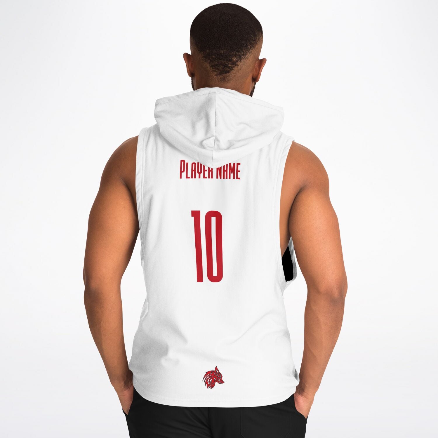 Buffalo Night White Athletic Drop Armhole Hoodie