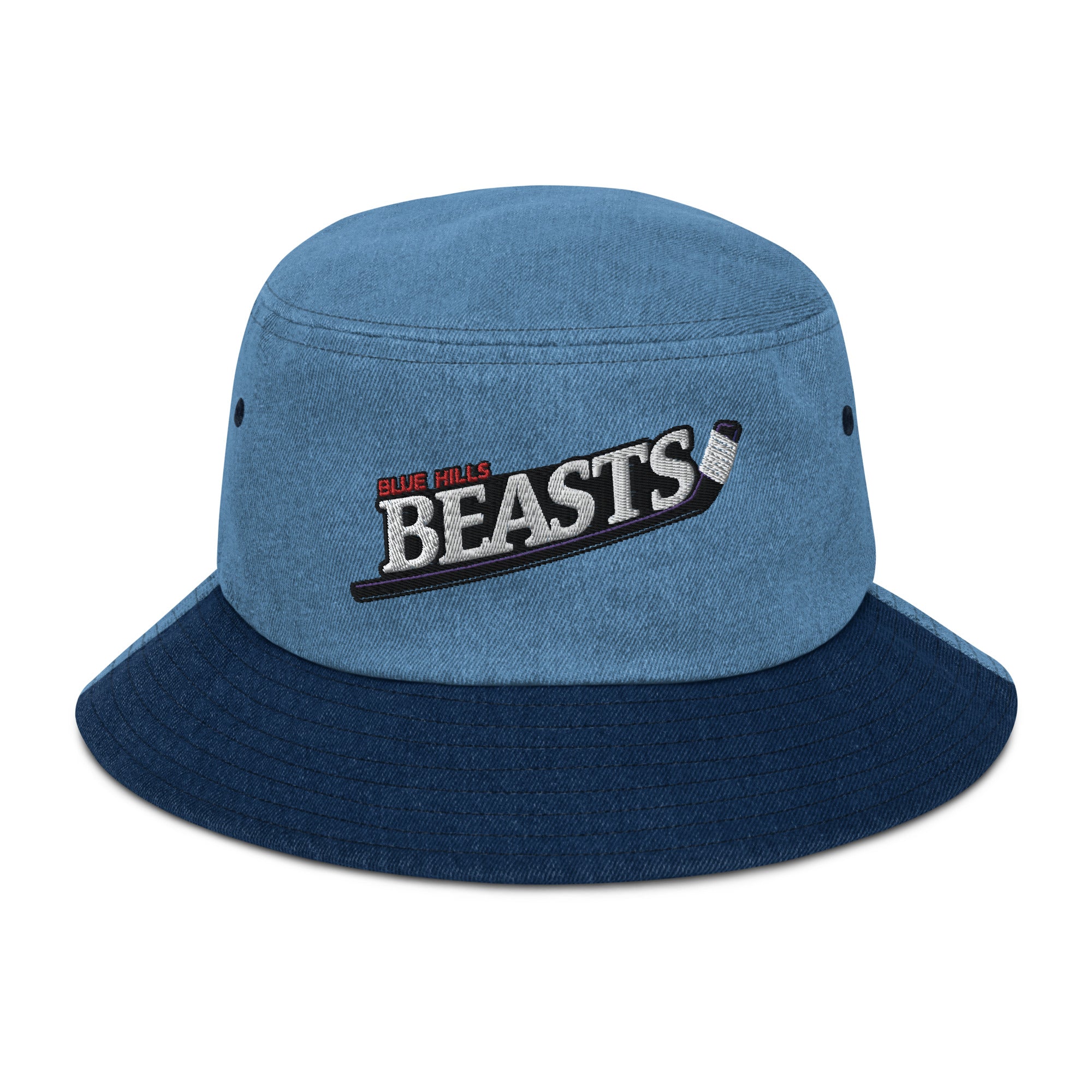 Blue Hills Beasts Denim bucket hat