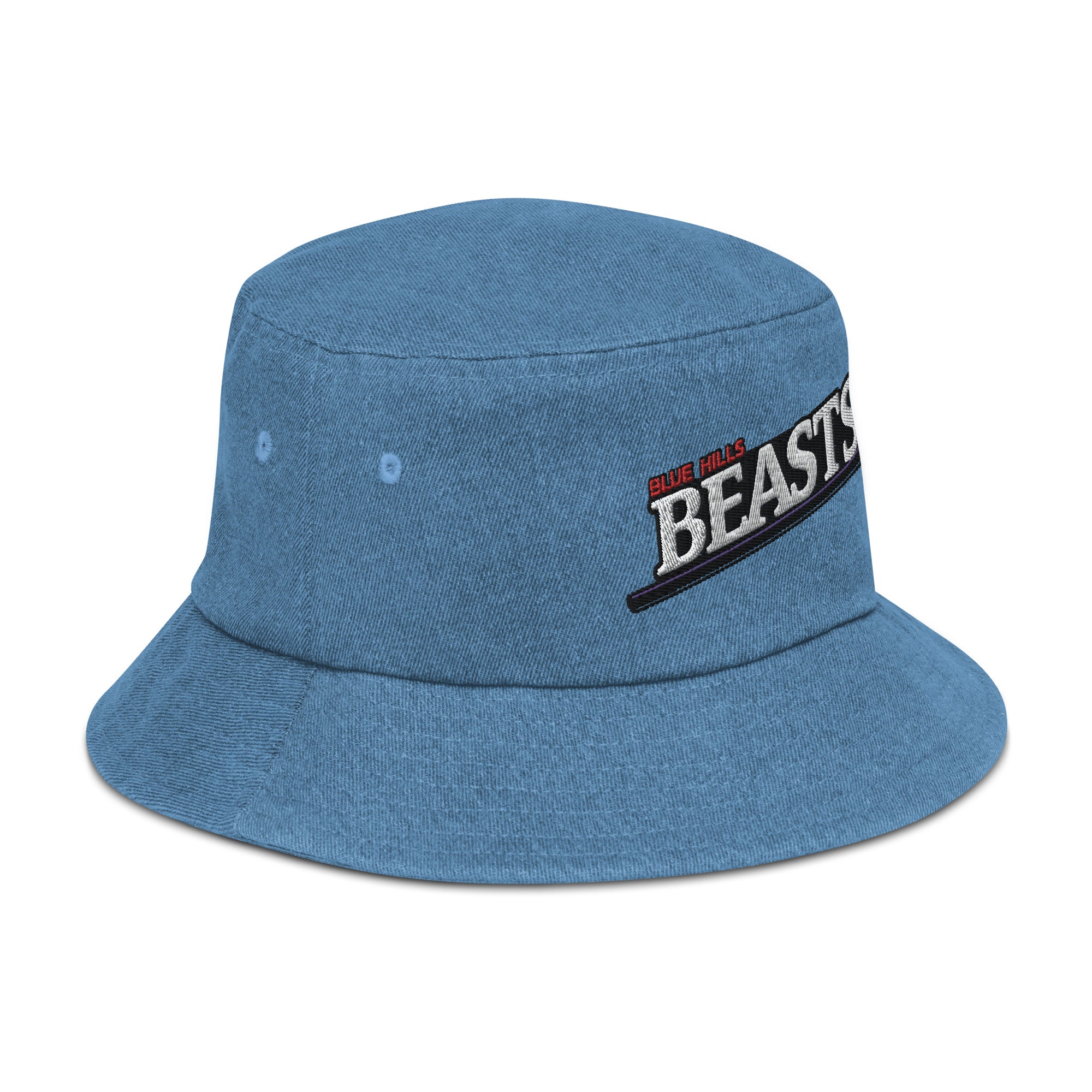 Blue Hills Beasts Denim bucket hat