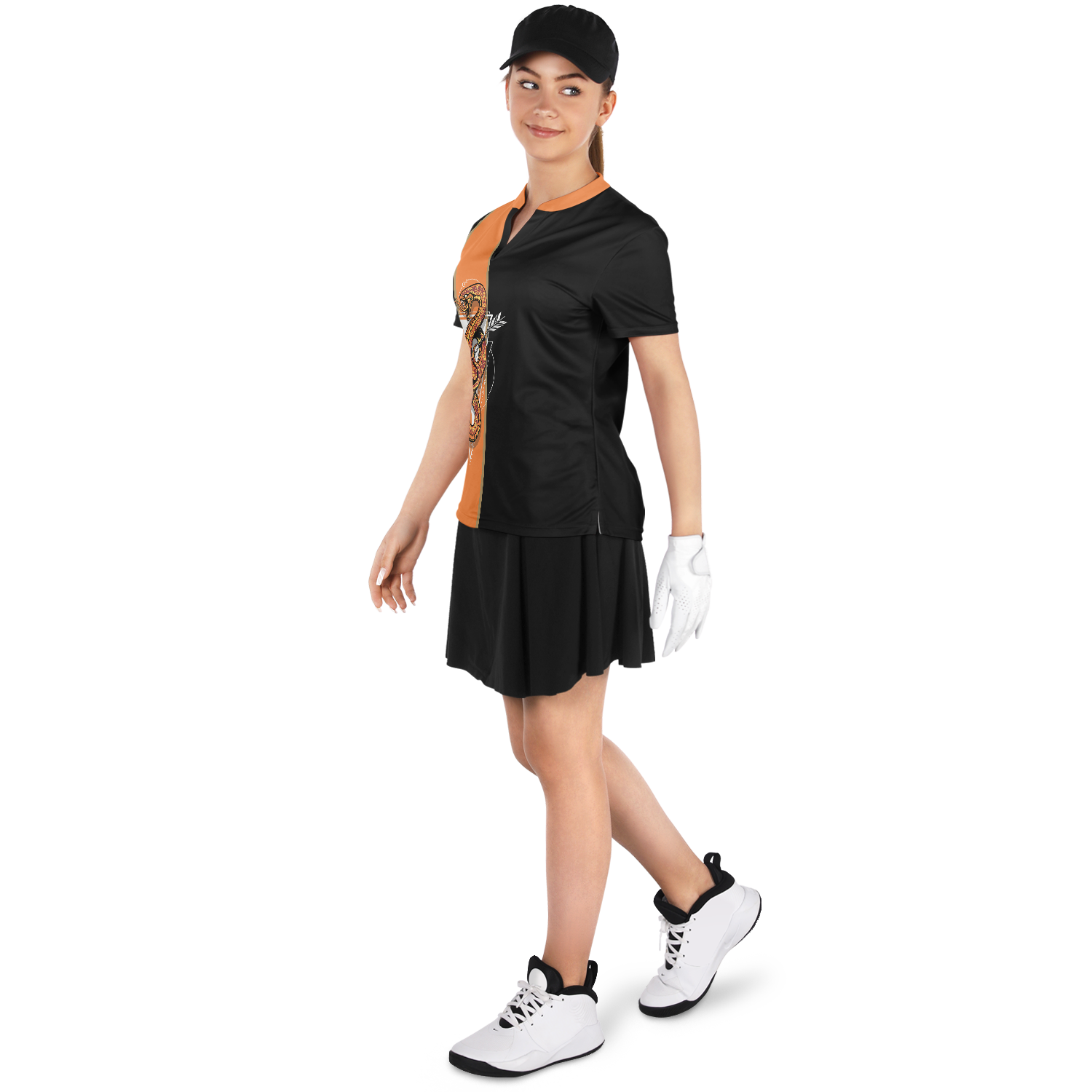 Viper Bladed Collar Polo Shirt Black Edition