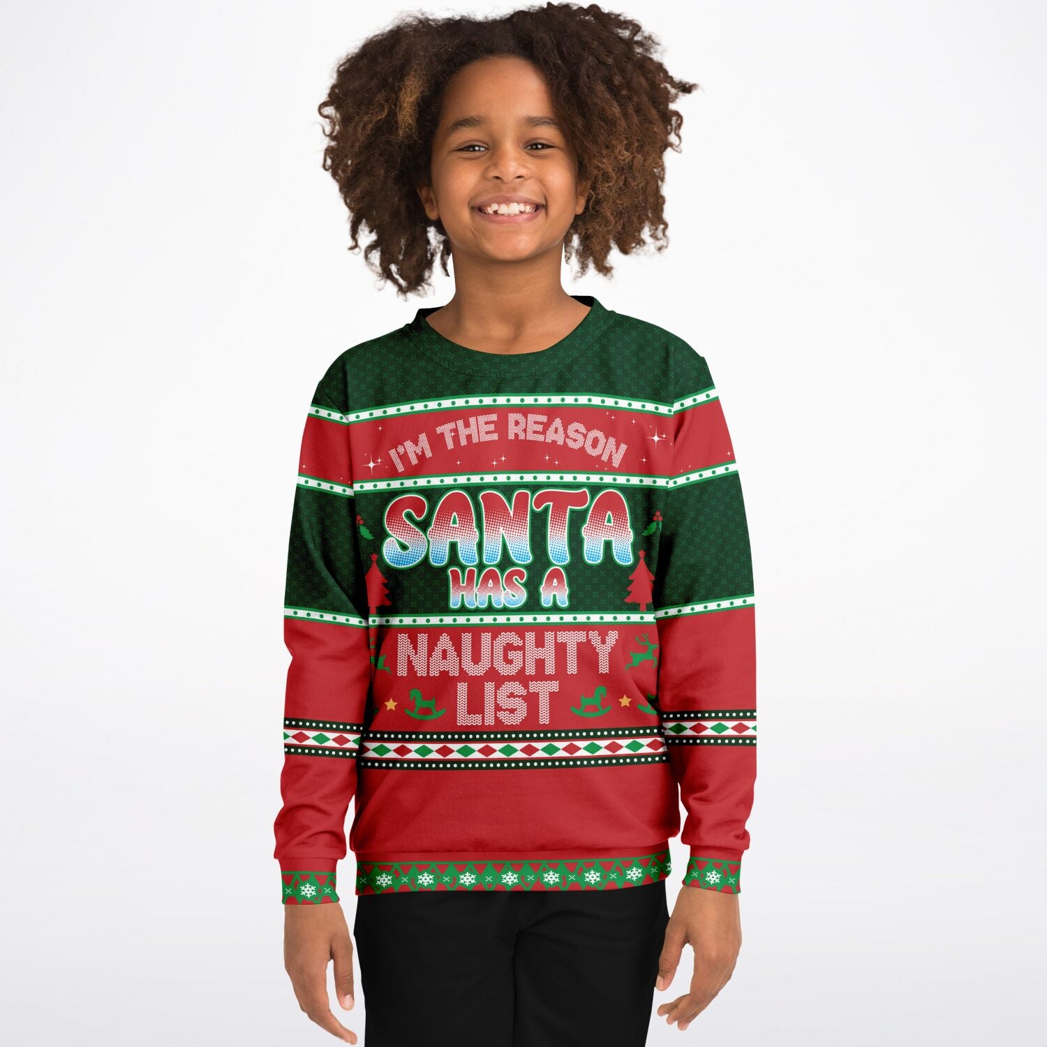 I'm the Reason Kid's Ugly Christmas Sweater