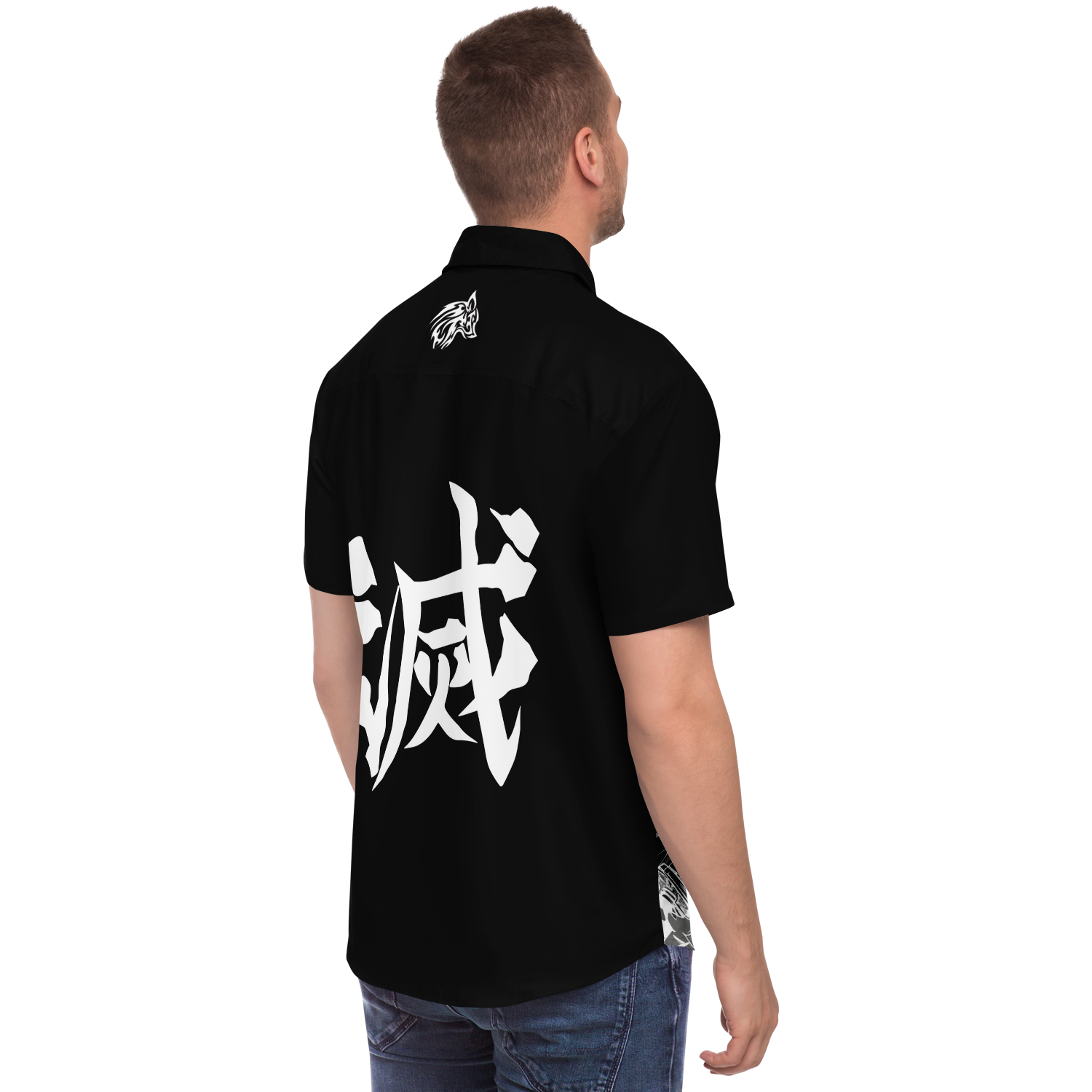 Tanjiro Short Sleeve Button Down Shirt