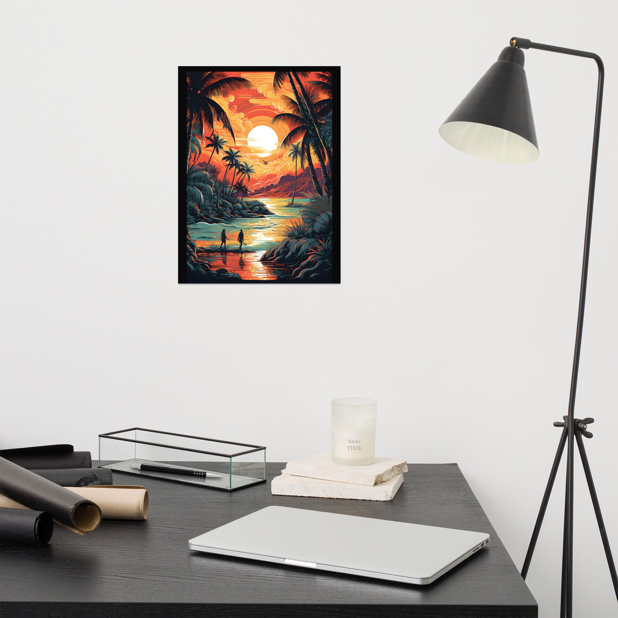 Liquid Sunset Poster